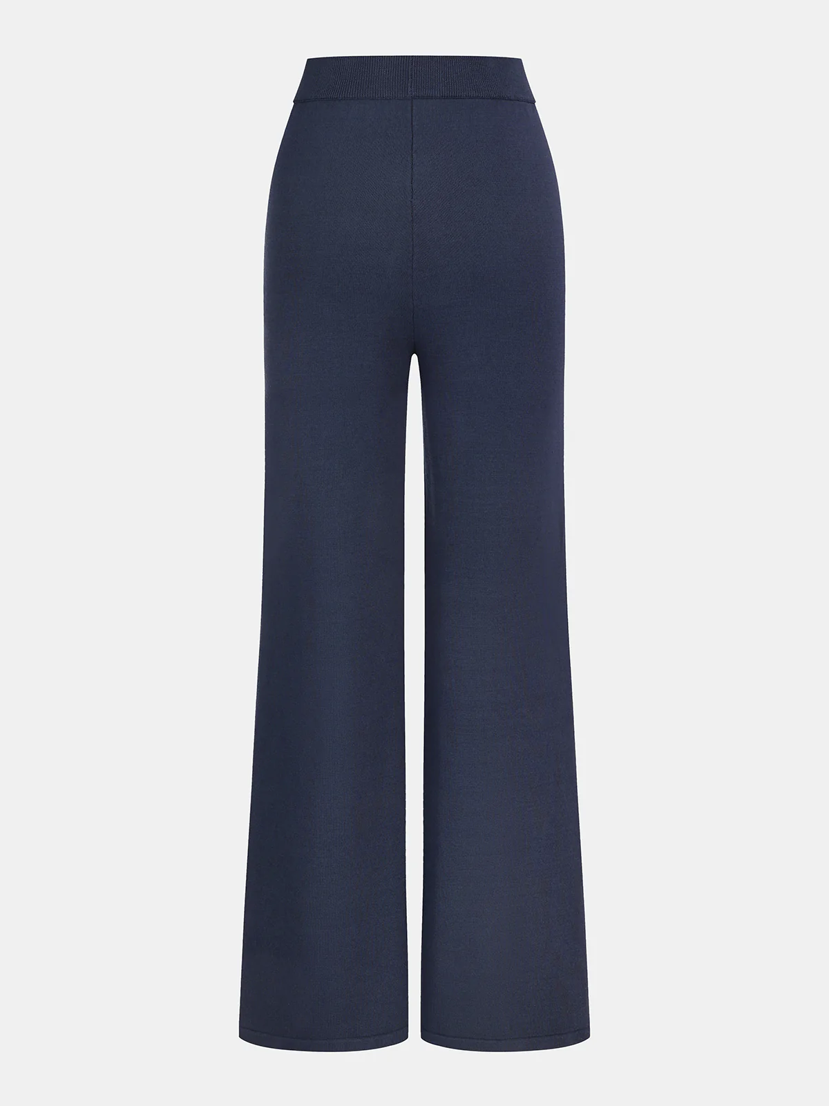 Knit V-Neck Cardigan and Slit Pants Set - Image 5