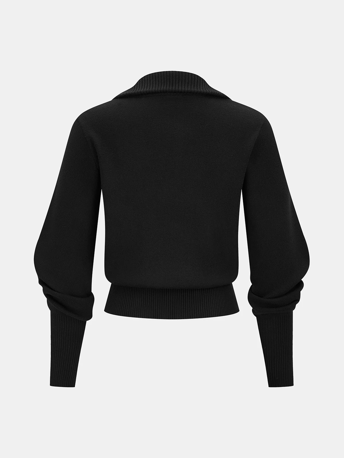 Knit Zipper Jacket & Pencil Skirt Set - Image 3