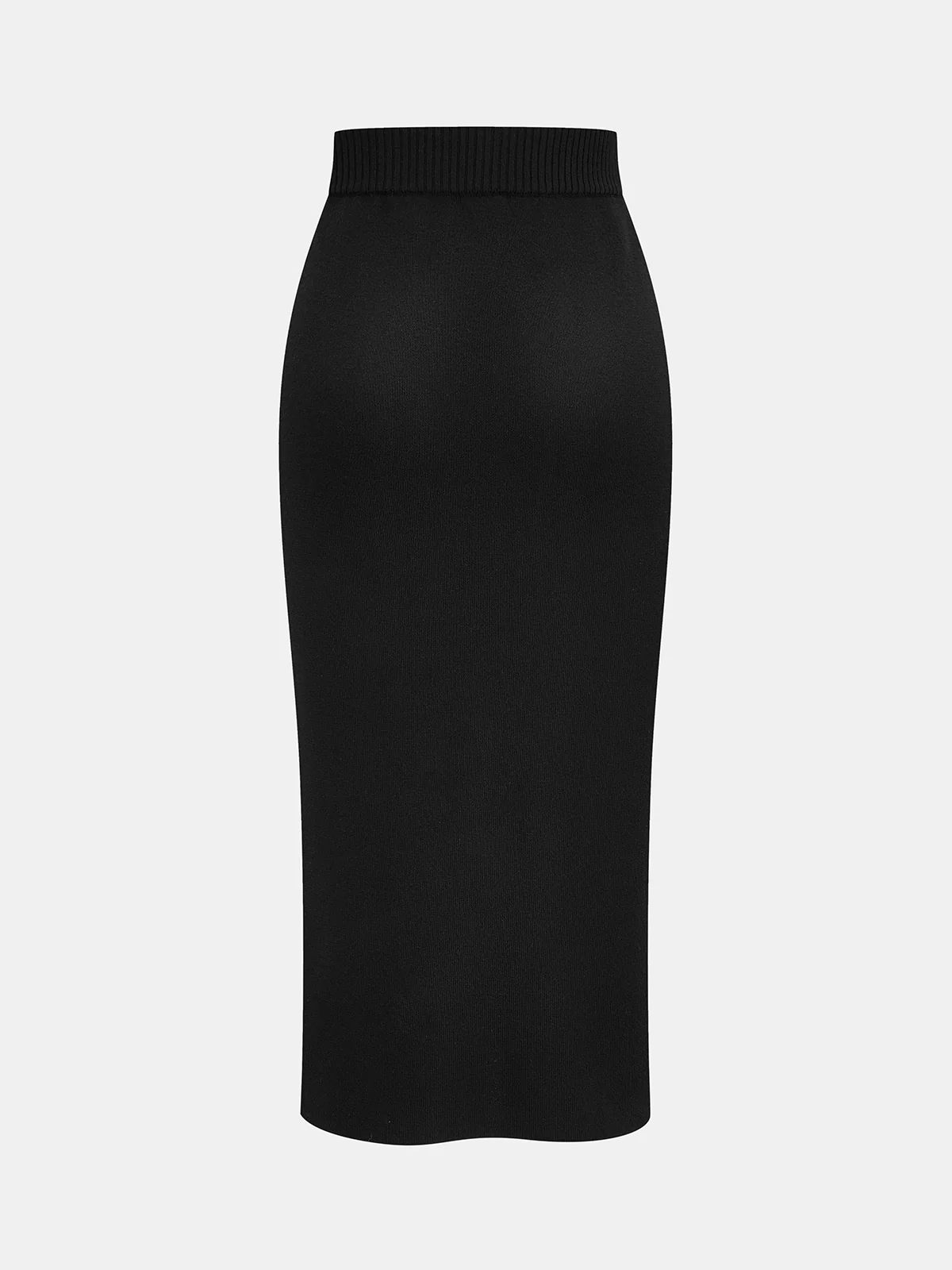 Knit Zipper Jacket & Pencil Skirt Set - Image 5