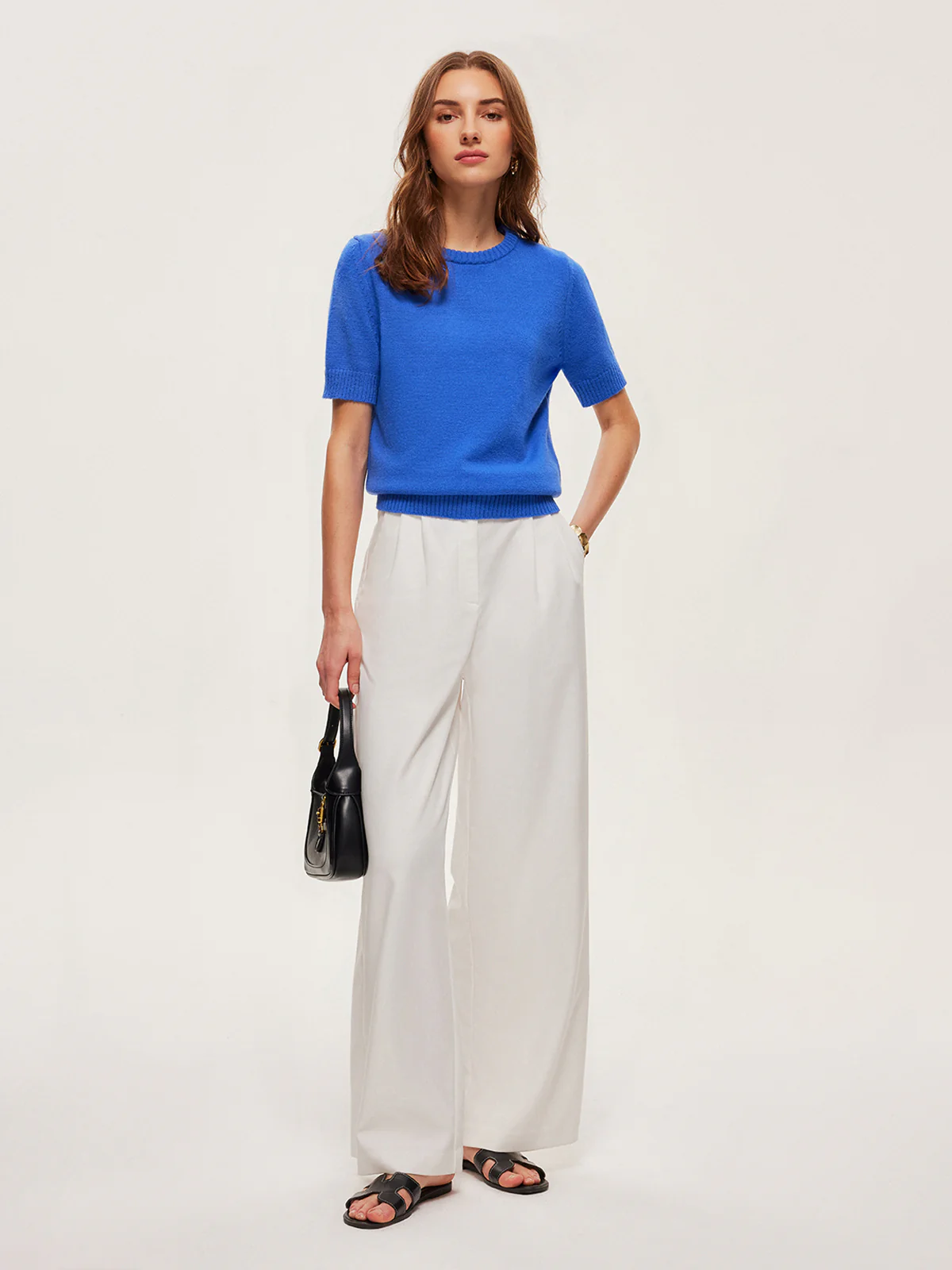 Knitted Short-Sleeve Top - Image 3