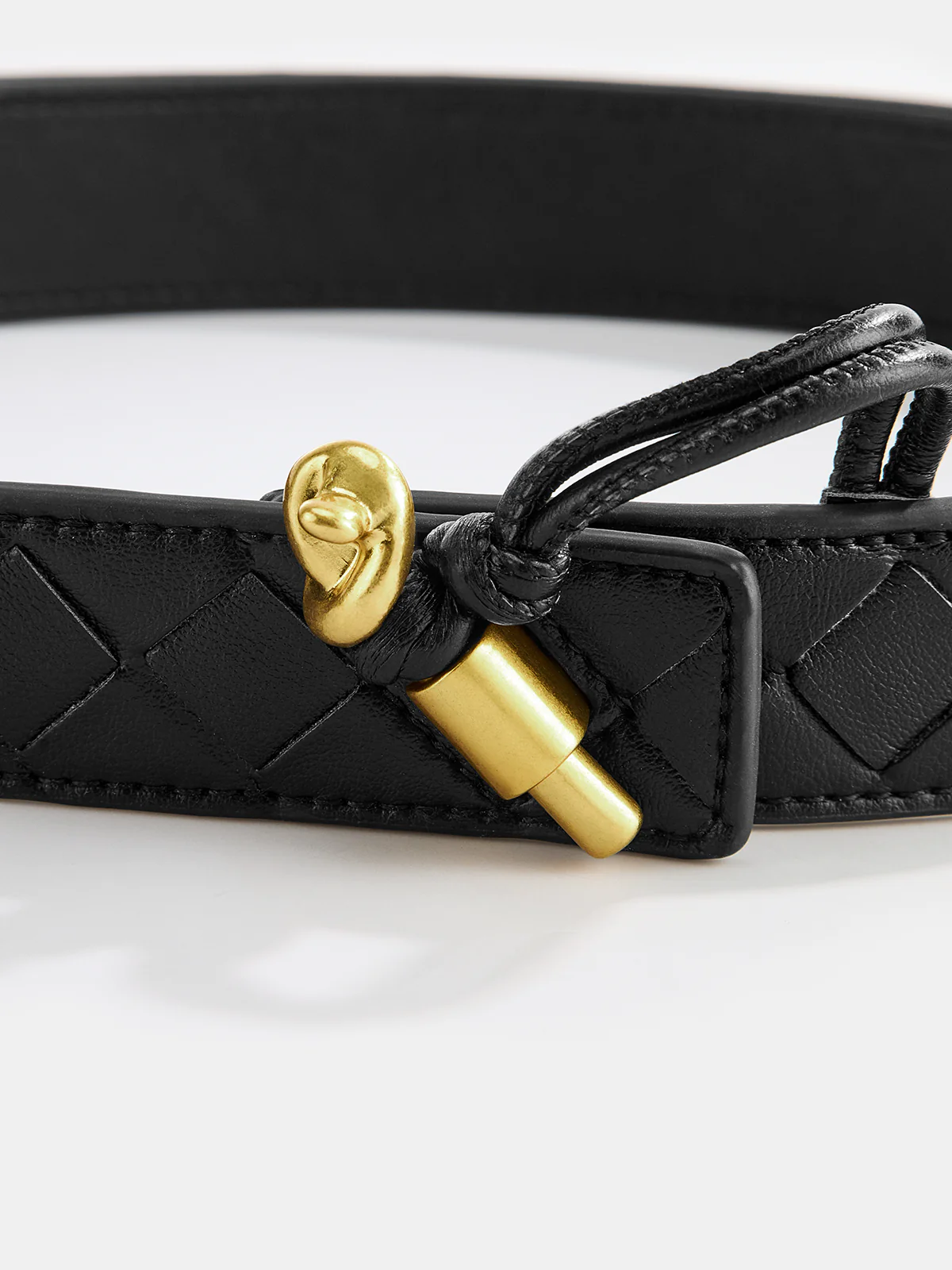 Knot Buckle Quilted Belt - Image 2