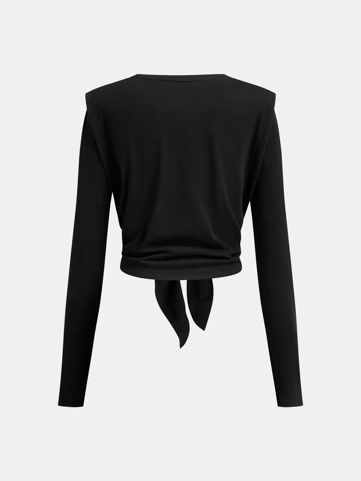 Knot Detail Long-Sleeve Top - Image 2