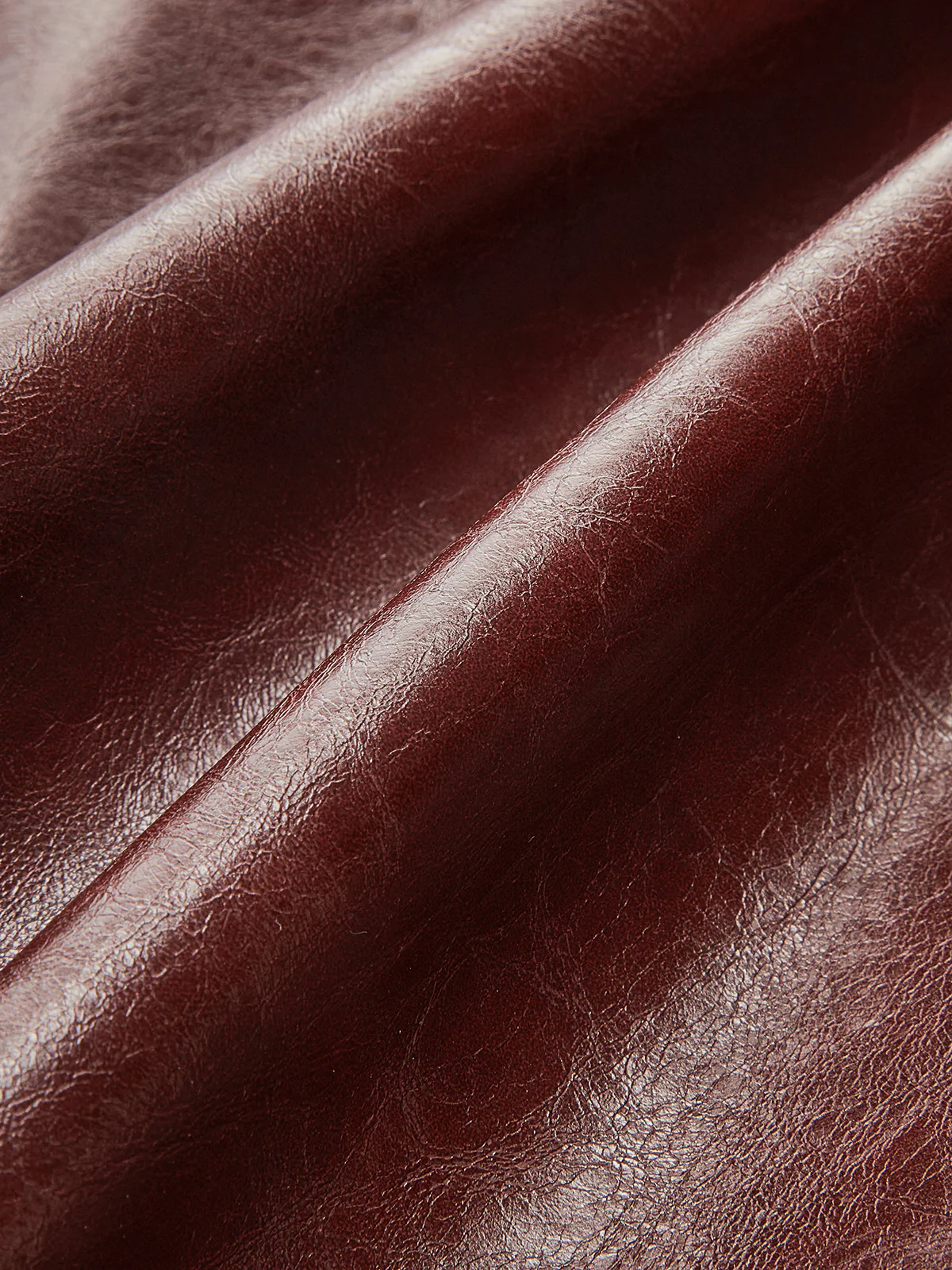 Knot Detail Slit Faux Leather Midi Skirt - Image 5