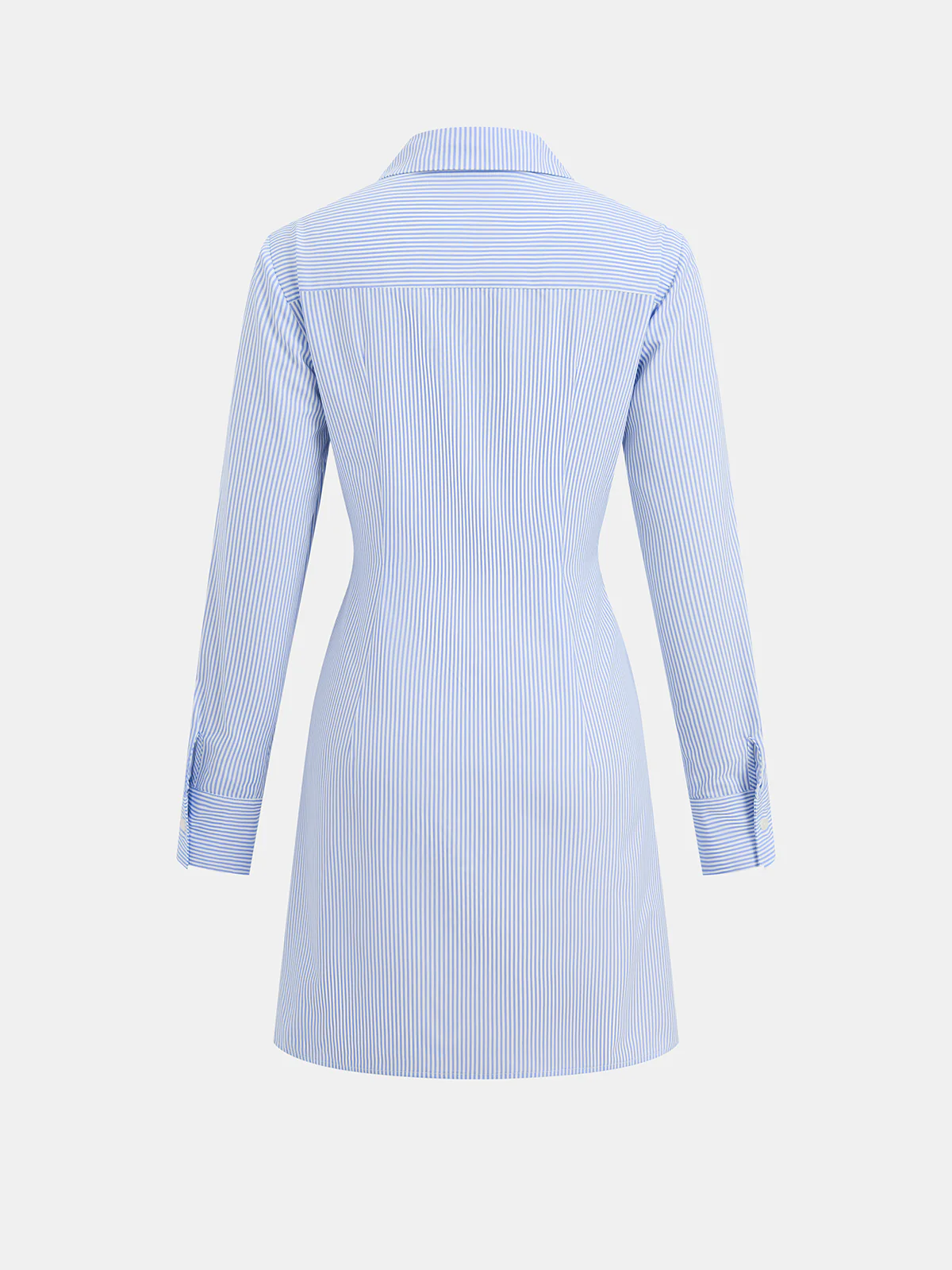 Knot-Front Striped Shirt Dress - Image 2