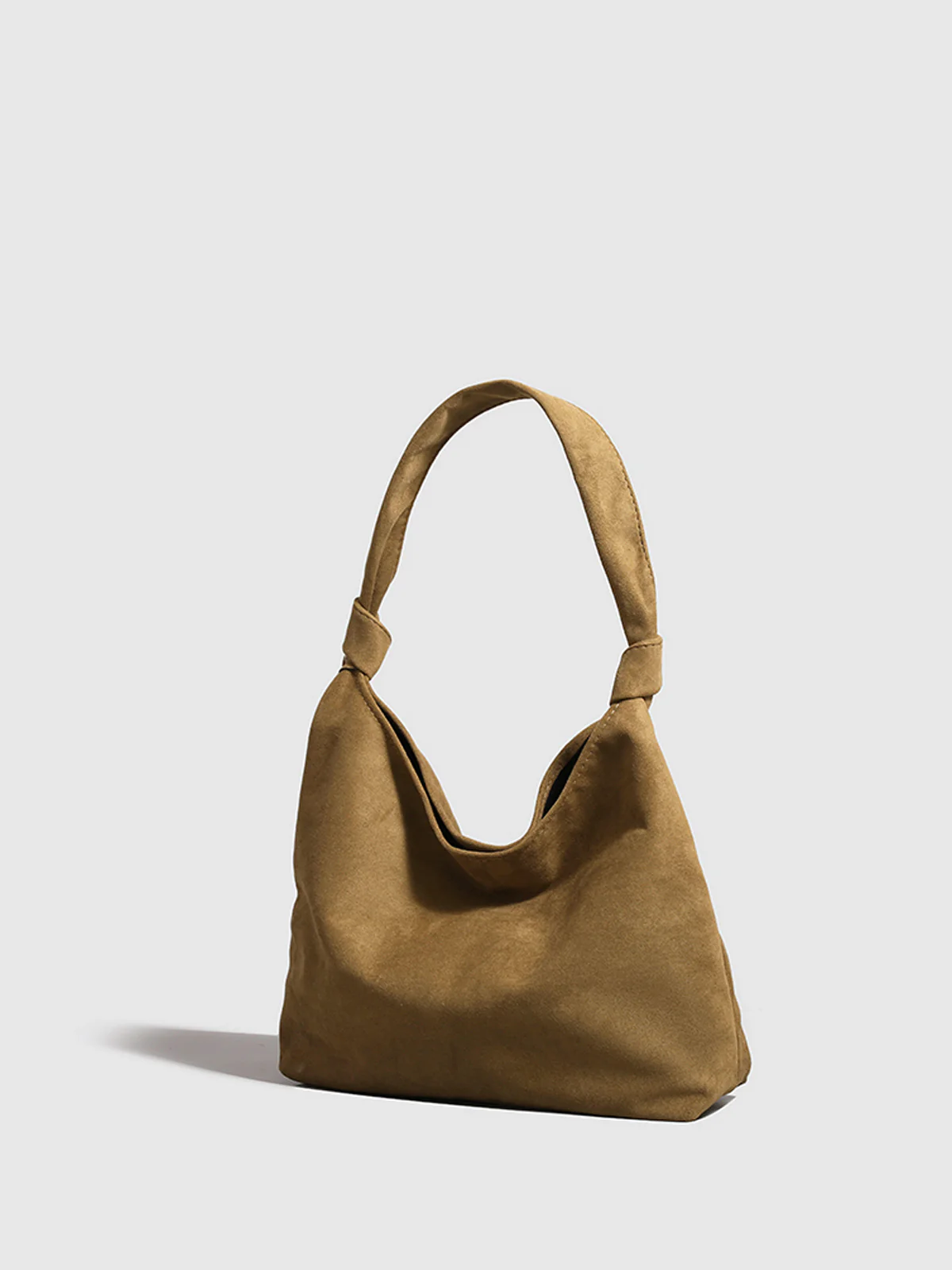 Knotted Suede Hobo Bag - Image 2