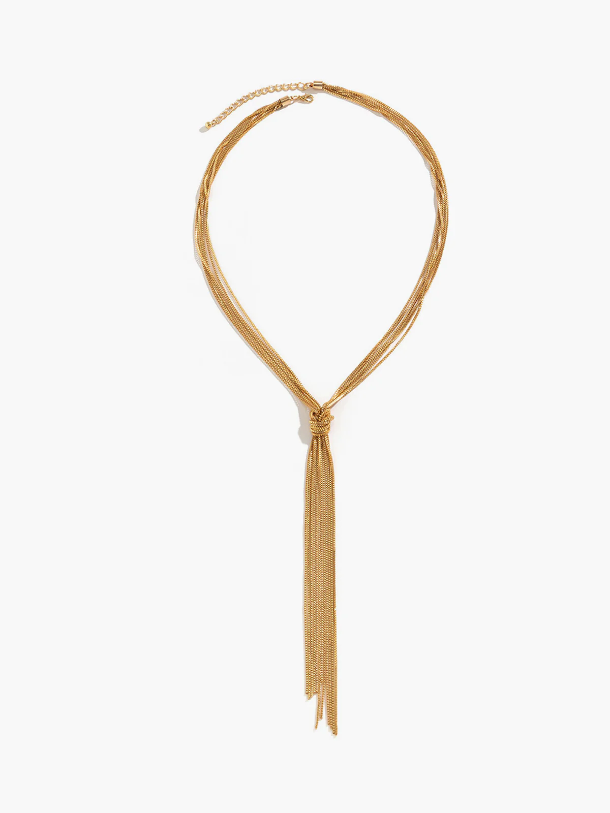 Knotted Y-Shaped Necklace - Image 2