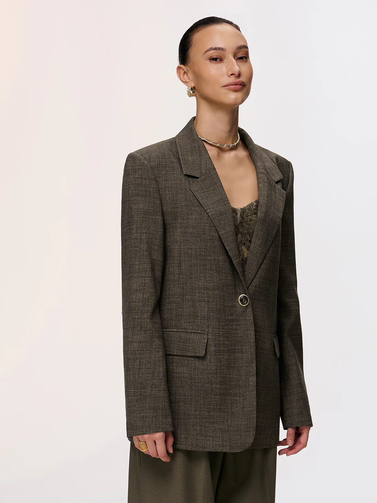 Lace Back Tie Detail Blazer - Image 5