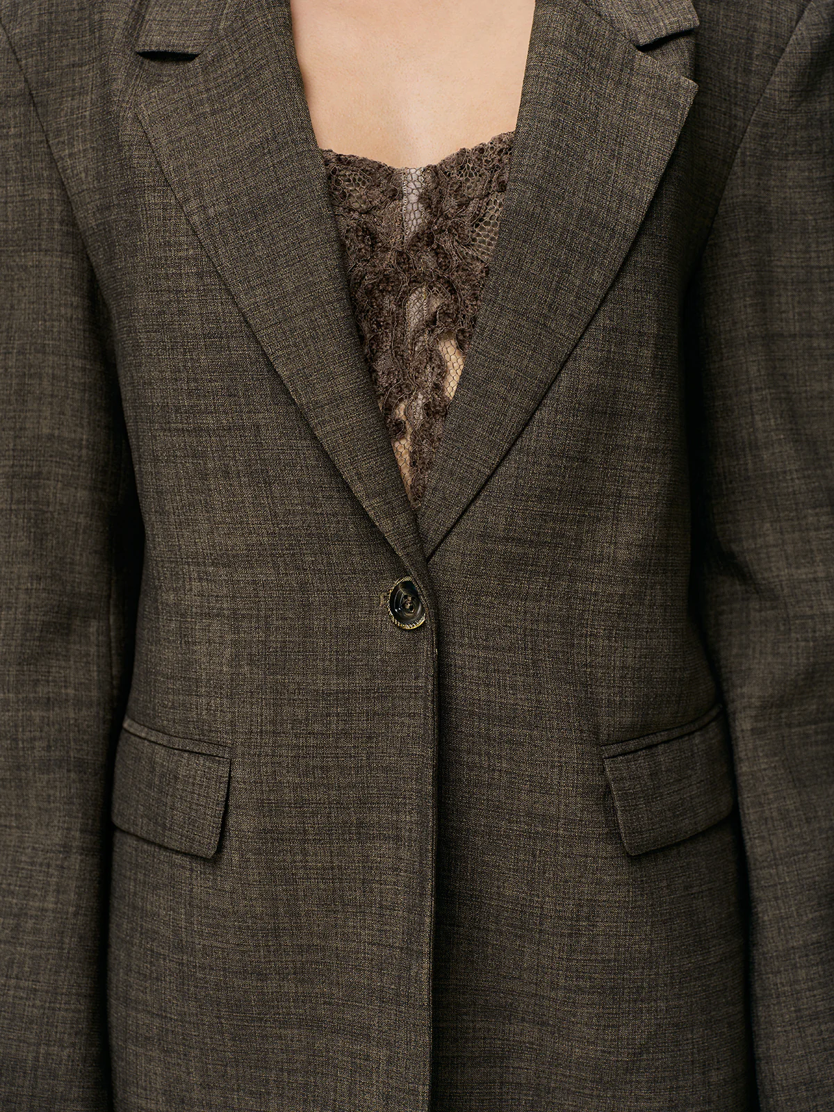 Lace Back Tie Detail Blazer - Image 6