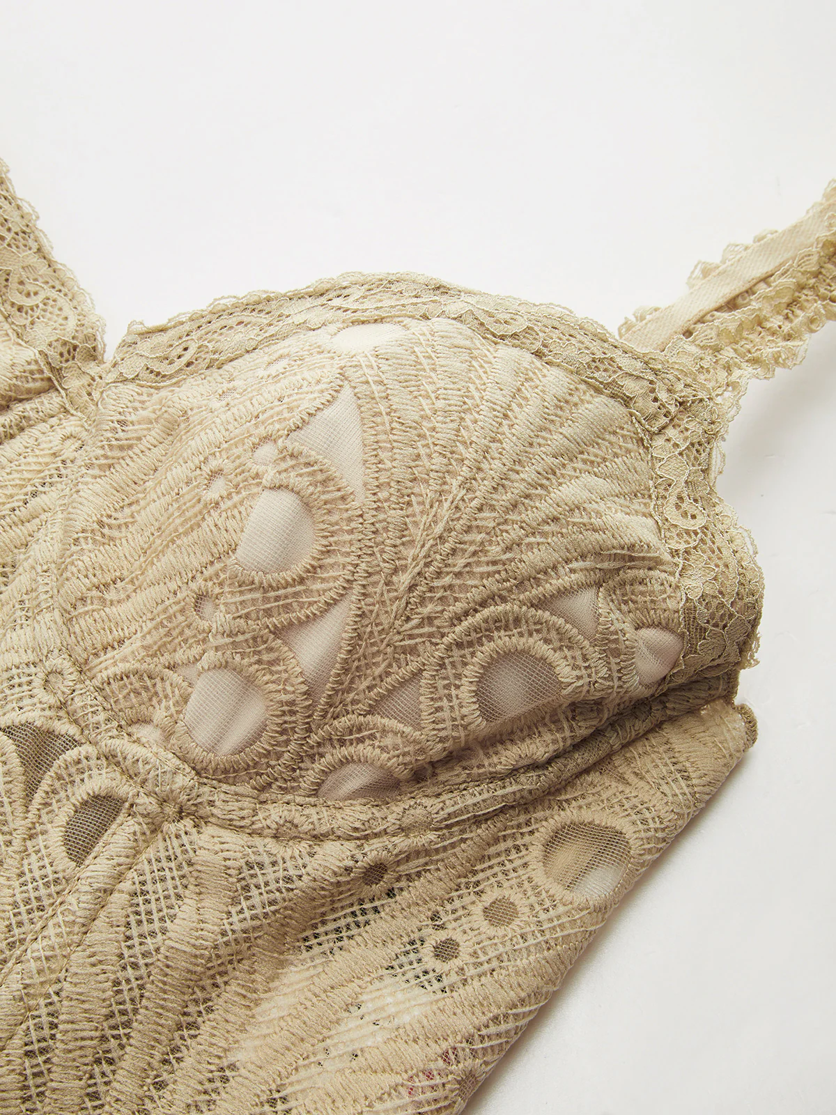 Lace Frill Shaping Cropped Corset Top - Image 4