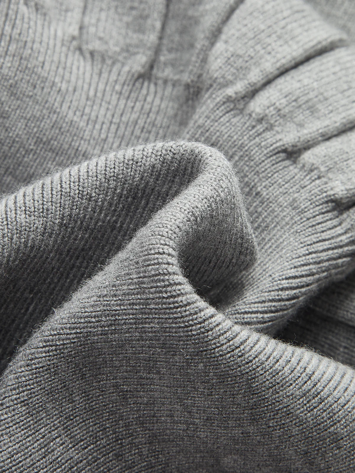 Lace Hem Ribbed Knit Cardigan - Image 5