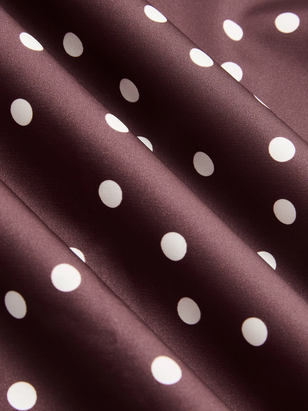 Lace Panel Polka Dot Short Sleeve Maxi Dress - Image 4