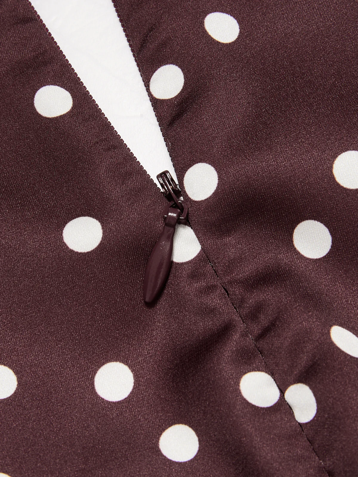 Lace Panel Polka Dot Short Sleeve Maxi Dress - Image 5