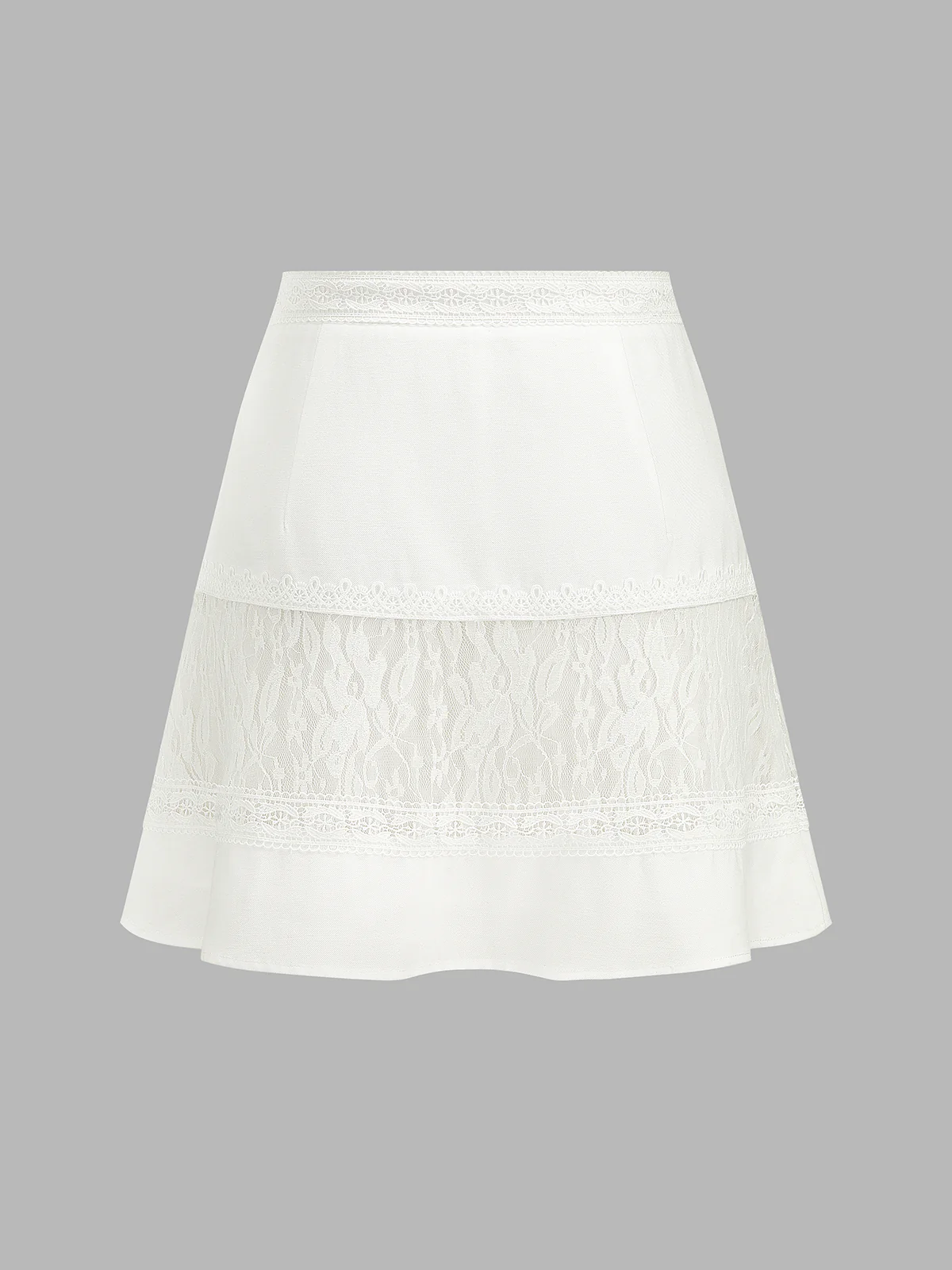 Lace Patchwork Mini Skirt - Image 2