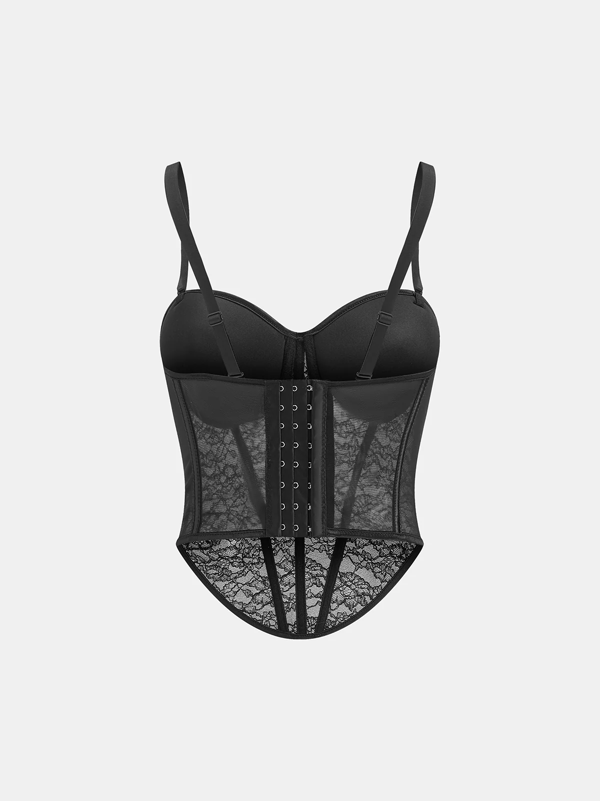 Lace Sheer Corset Top - Image 5