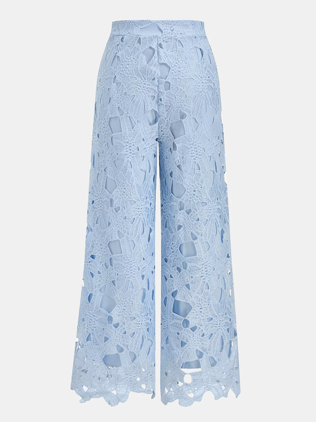 Lace Sleeveless Cropped Shirt & Pants Set - Image 5