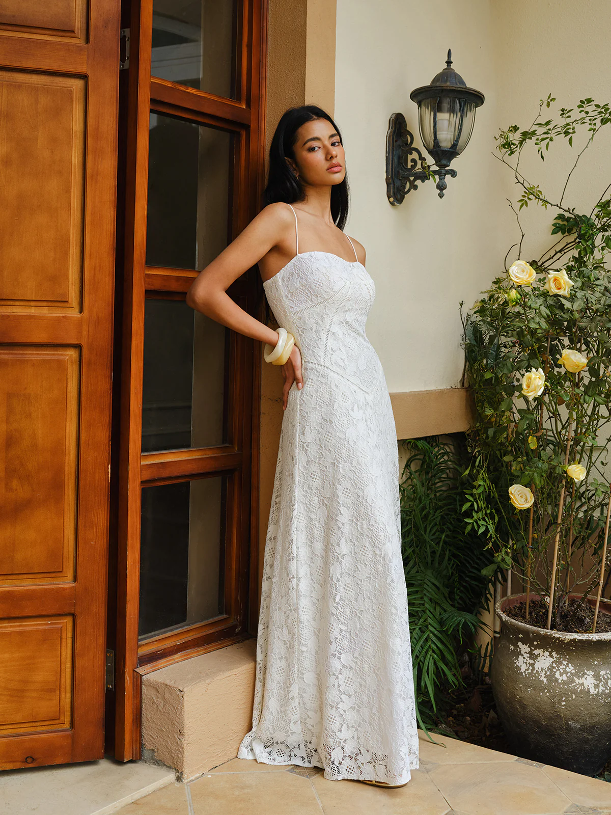 Lace Spaghetti Strap Dress - Image 8