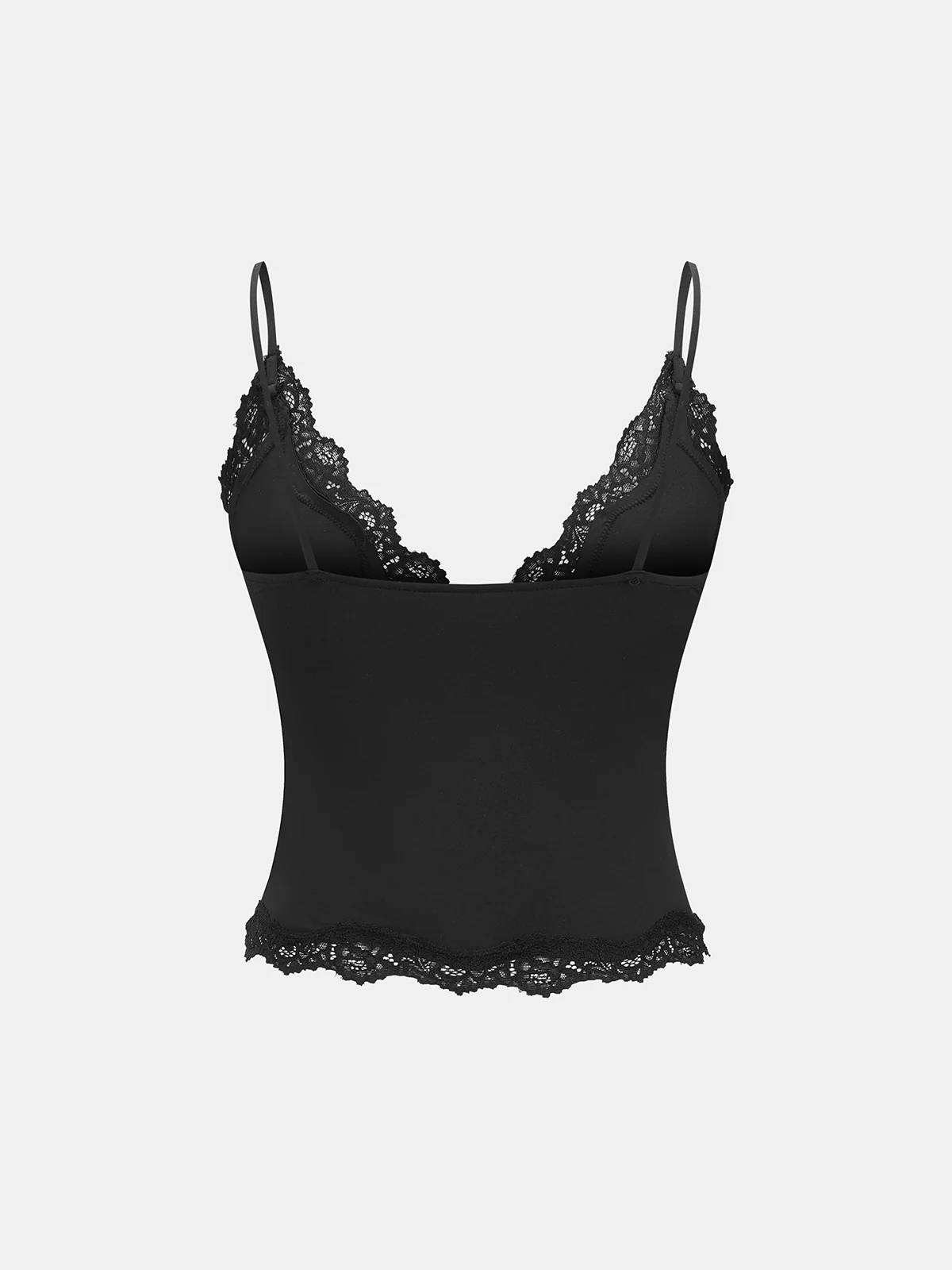 Lace Trim Cropped Cami Top - Image 3