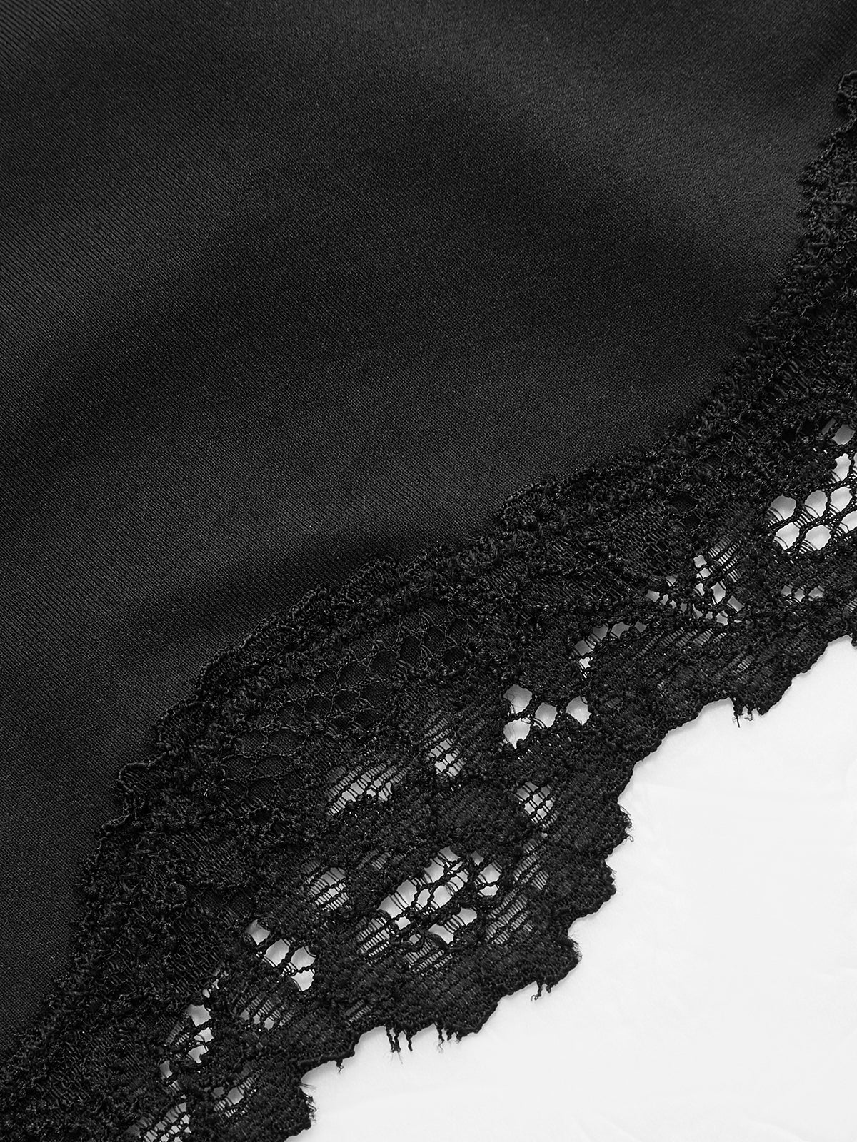 Lace Trim Cropped Cami Top - Image 4