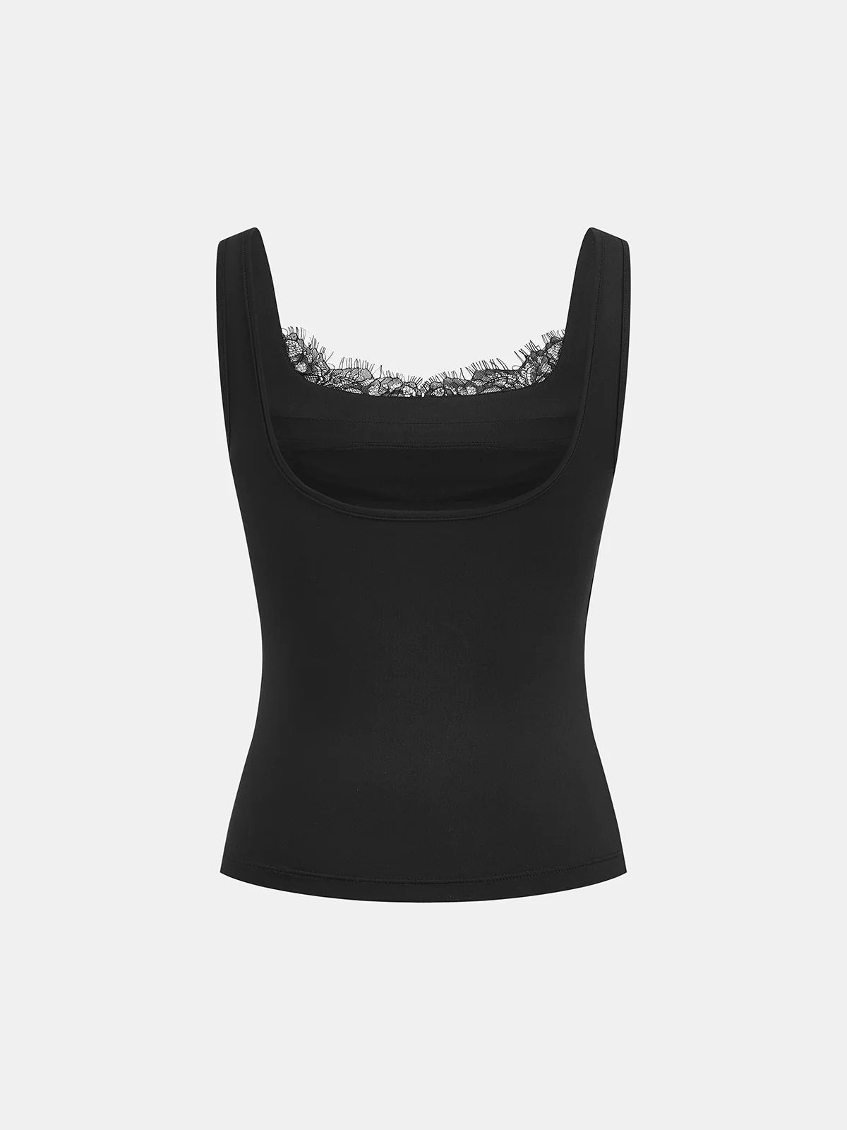 Lace Trim Square-Neck Tank Top - Image 3