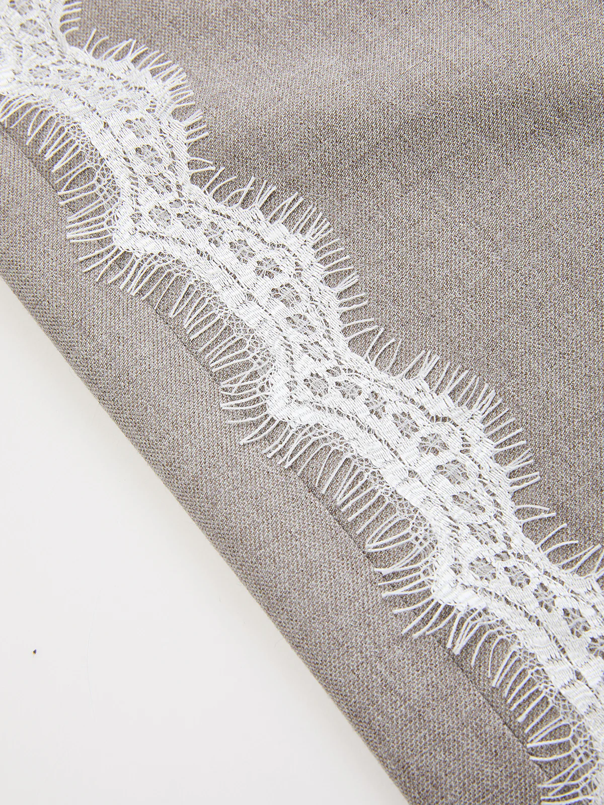 Lace Trimmed Straight-Leg Pants - Image 5