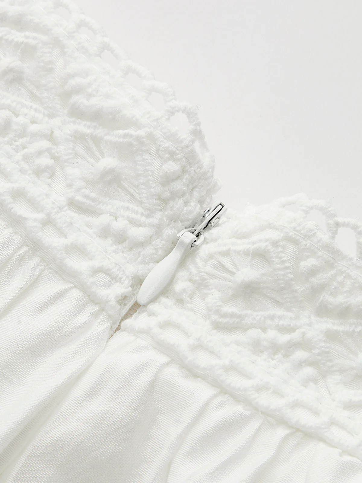 Lace-Trimmed Tiered Skirt - Image 8