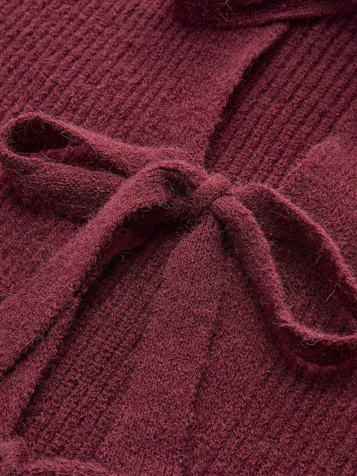 Lace Up Bow Cardigan - Image 2
