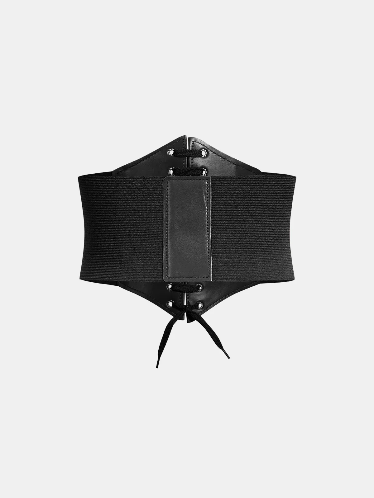 Lace-Up Faux Leather Corset Belt - Image 2