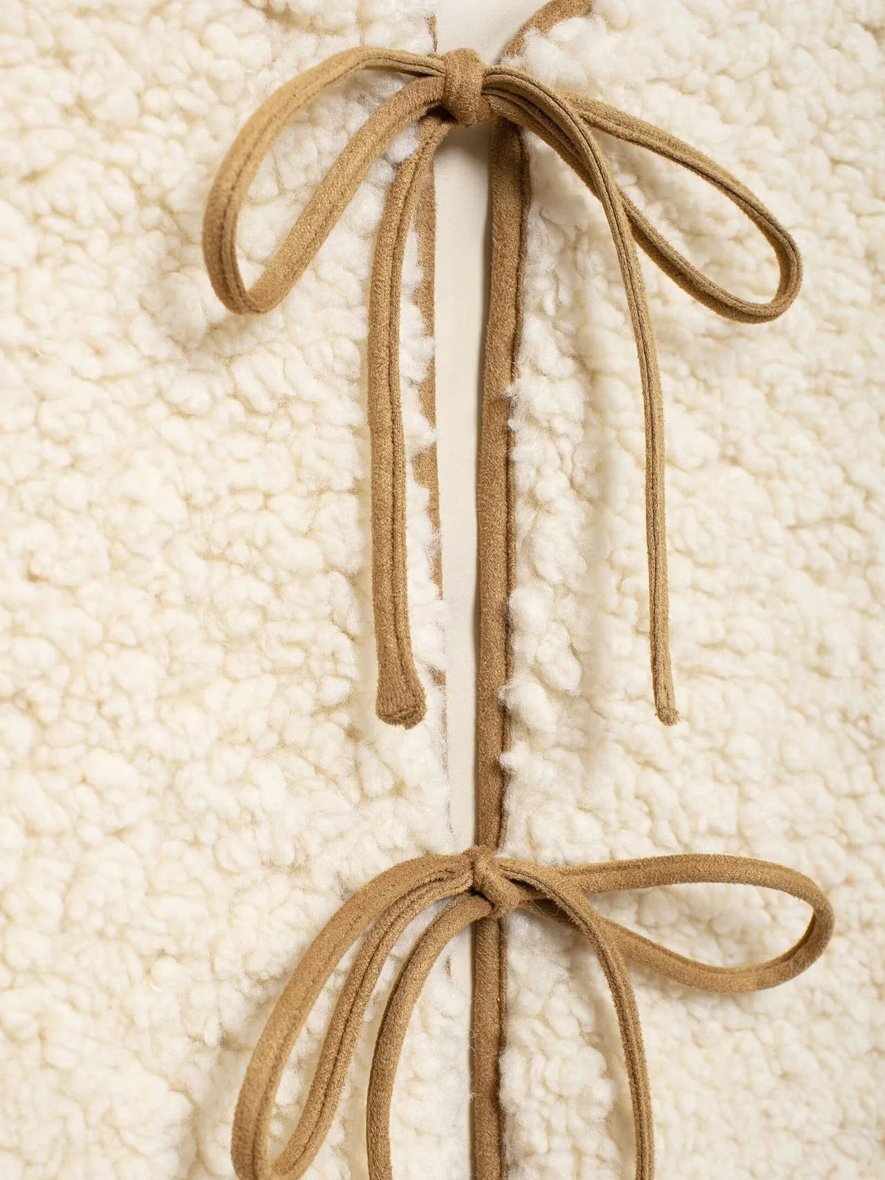 Lace Up Fleece Vest - Image 3