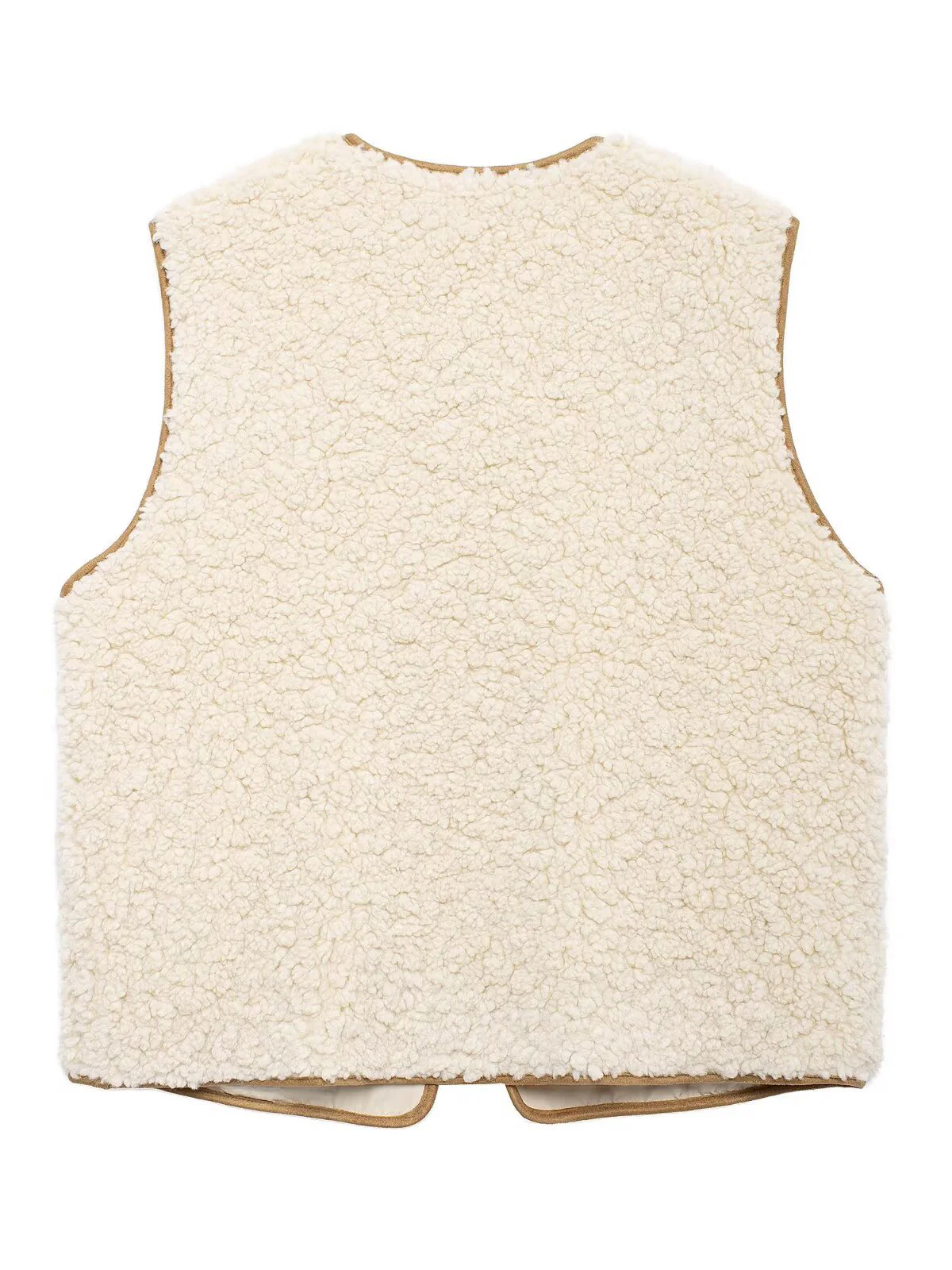 Lace Up Fleece Vest - Image 4