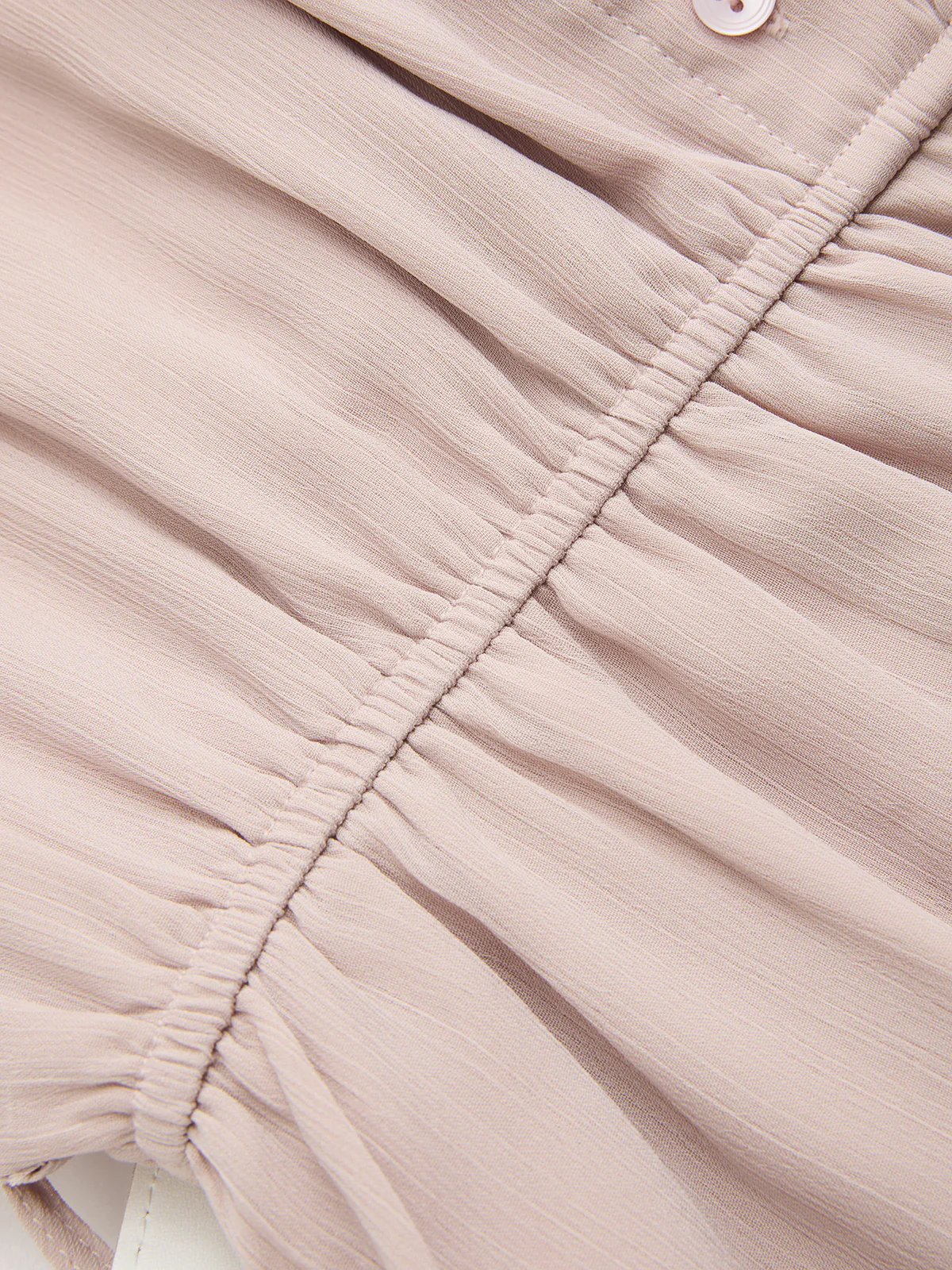 Lantern Sleeve Belted Chiffon Maxi Dress - Image 3