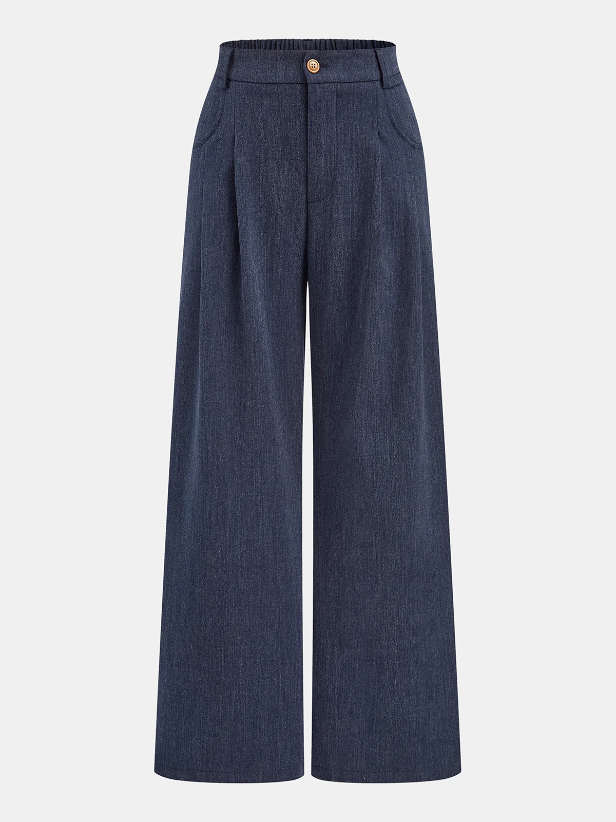 Lapel Blazer and Wide-Leg Pants Set - Image 4