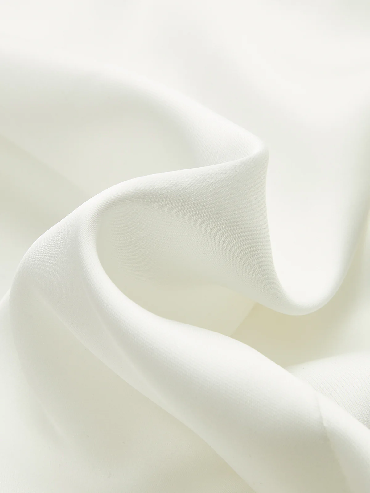 Lapel Collar Tie Satin Wrap Shirt - Image 4