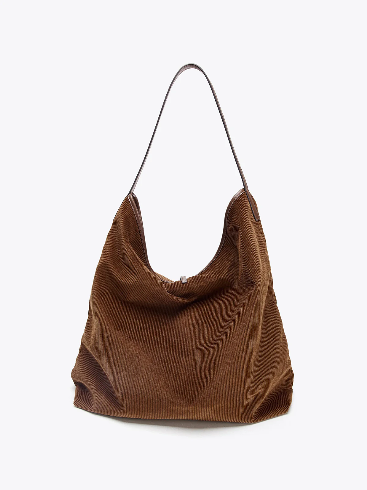 Large-Capacity Corduroy Hobo Bag - Image 2
