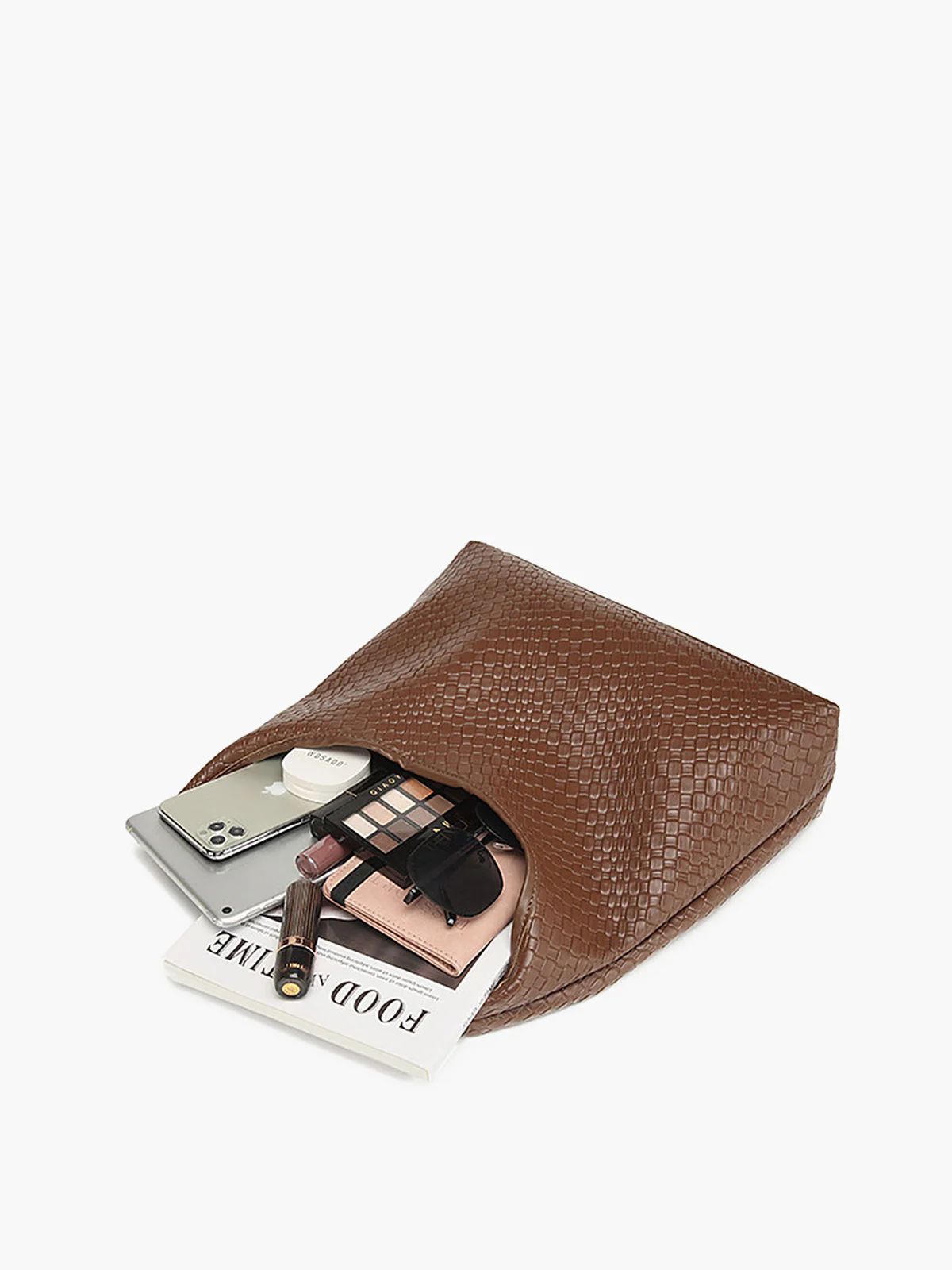 Large Capacity Woven Shoulder Bag - Image 5