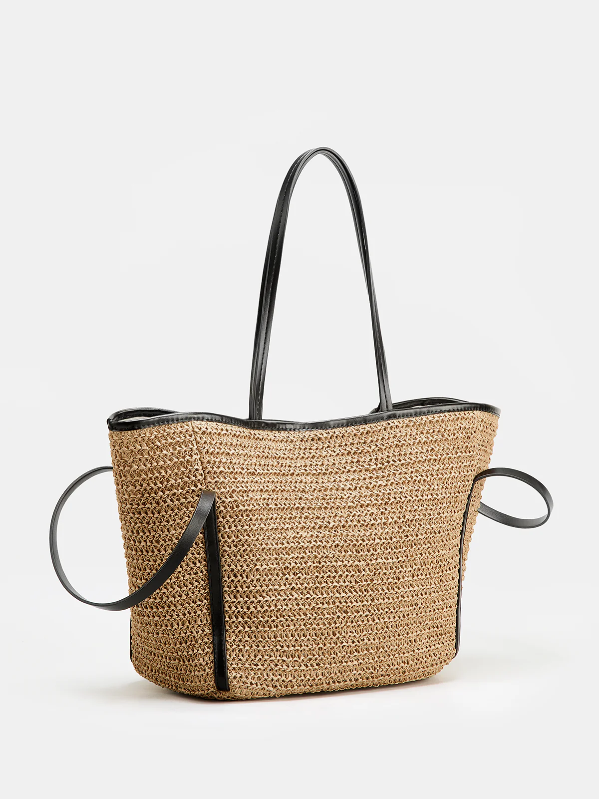 Large Straw Woven Tote Bag - Image 3