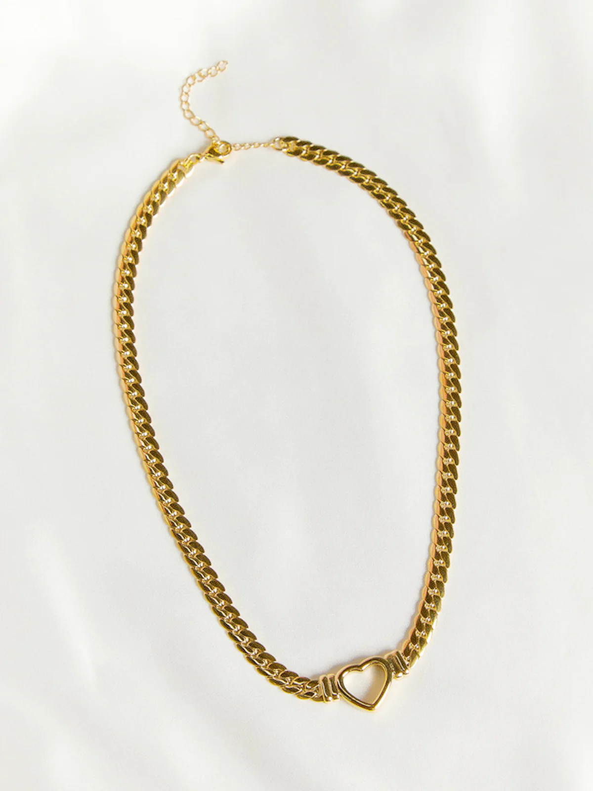 Layered Heart Chain Necklace - Image 2