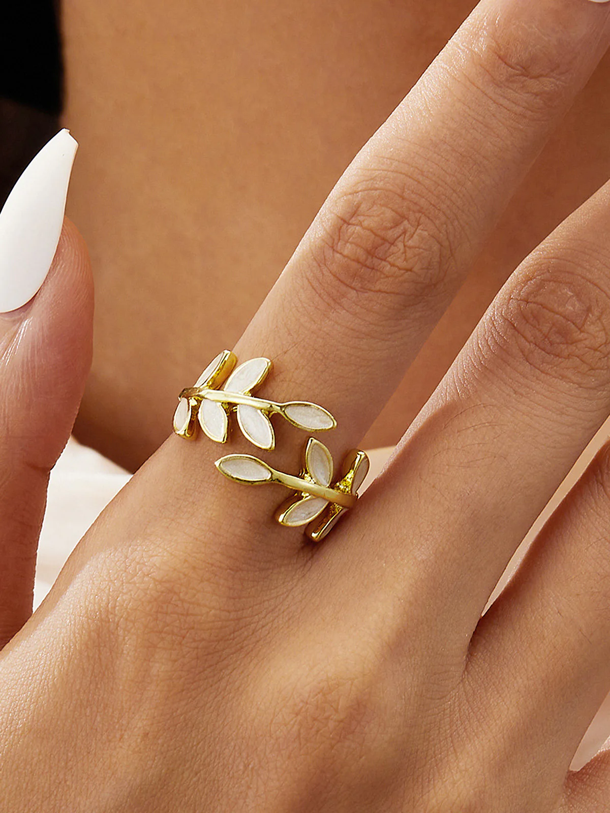 Leaf Branch Open Ring - Image 2