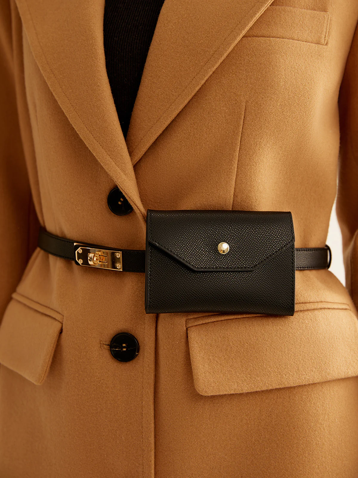 Leather Slim Belt Bag Set - Image 2