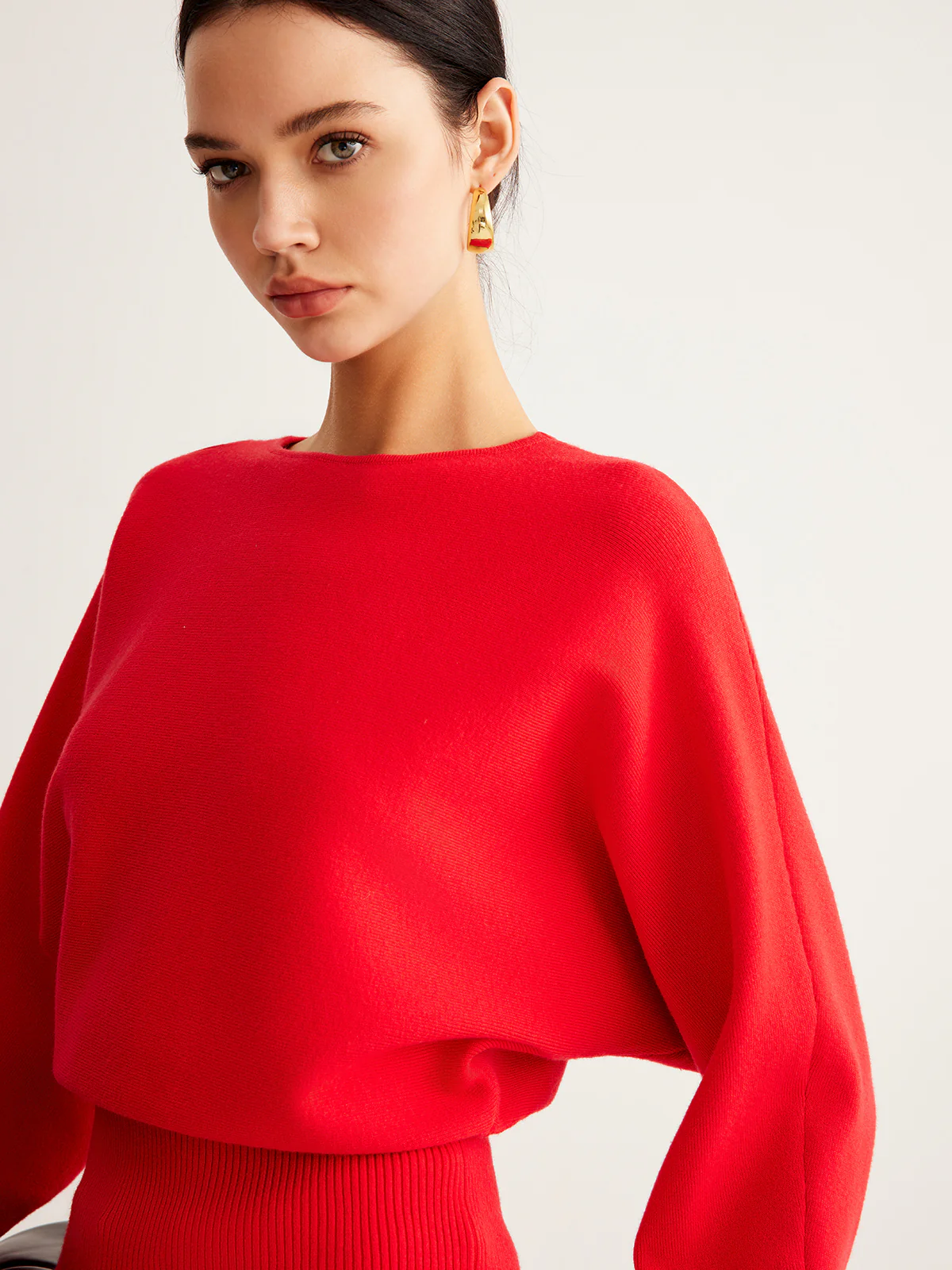 Leg-Of Mutton Cinched Sweater - Image 2