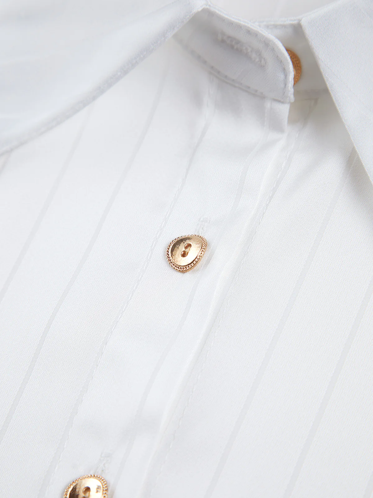 Leisure Button Up Pinstripe Oversized Shirt - Image 3