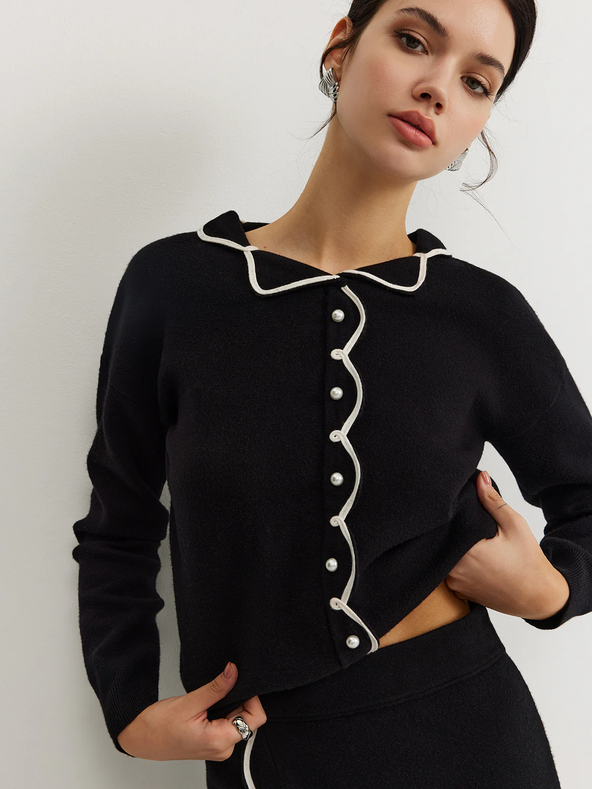 Leisure Contrast Trim Sweater Co-ords - Image 6