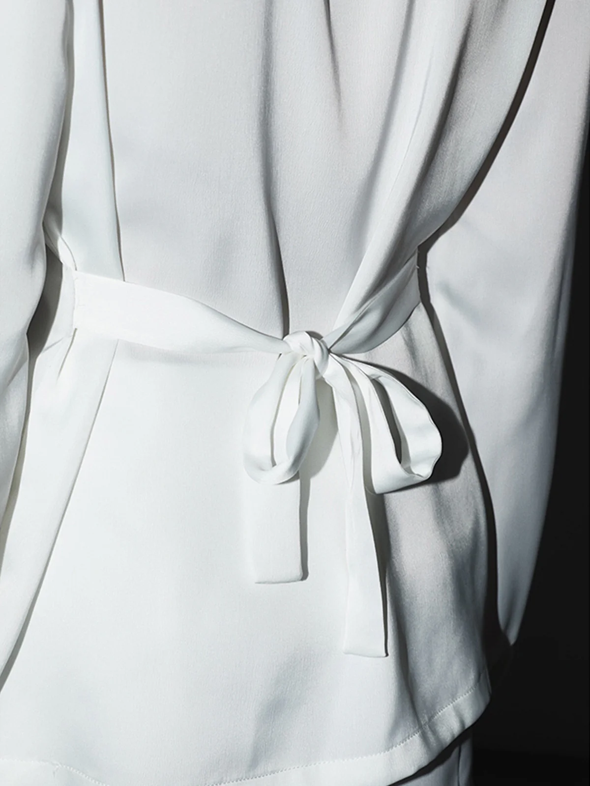 Leisure Oversized Satin Tie Back Shirt - Image 4