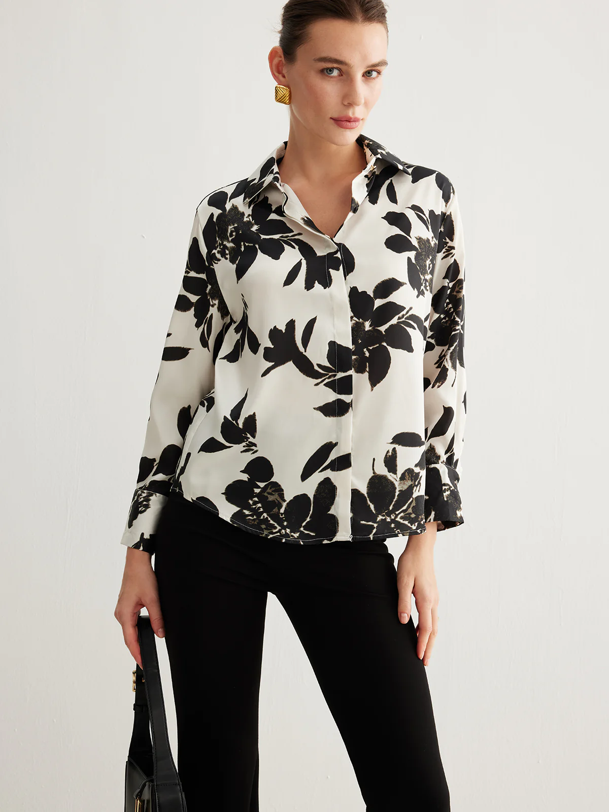 Leisure Printed Lapel Thin Shirt - Image 4