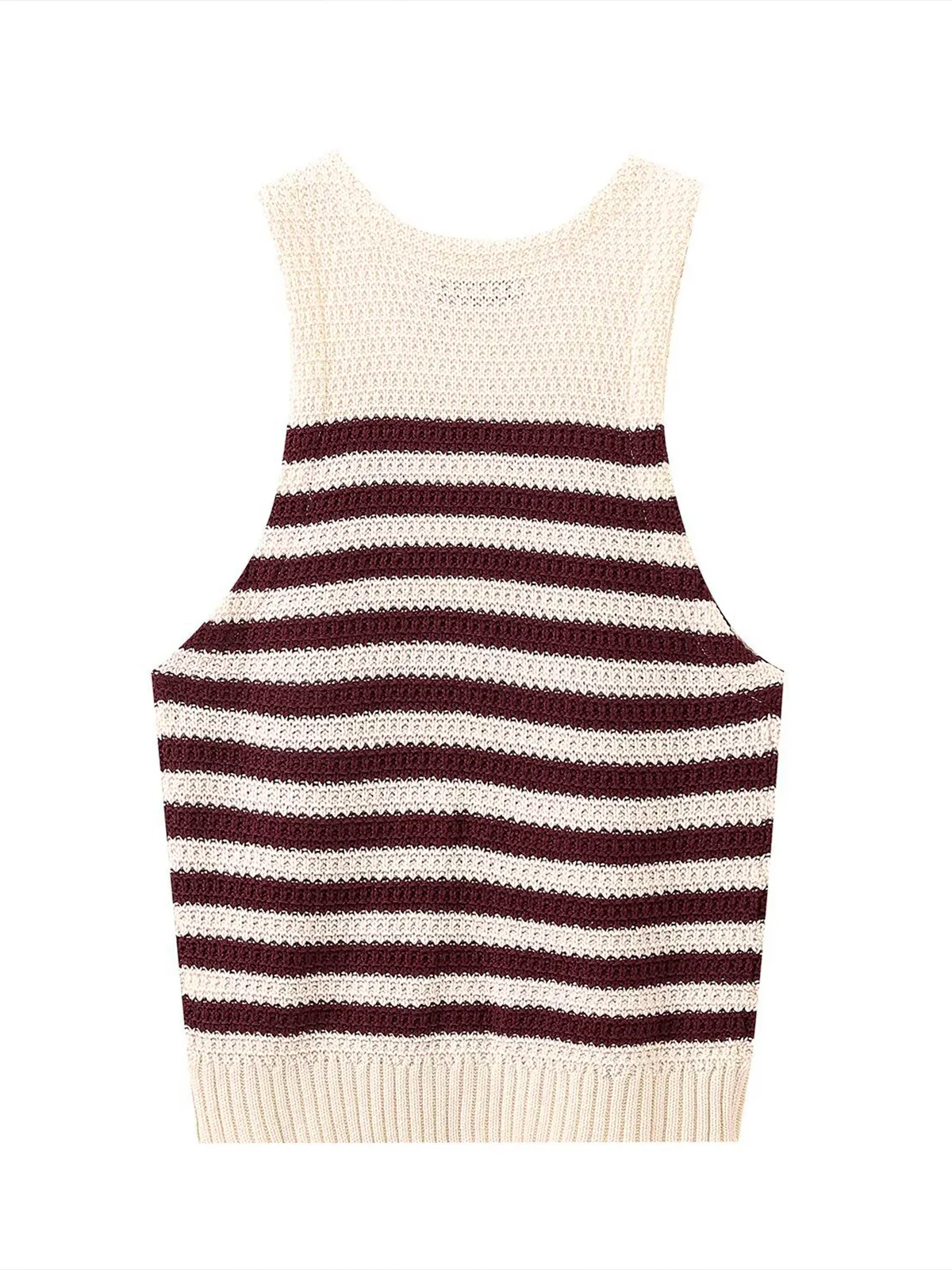 Leisure Striped Sweater Vest - Image 5