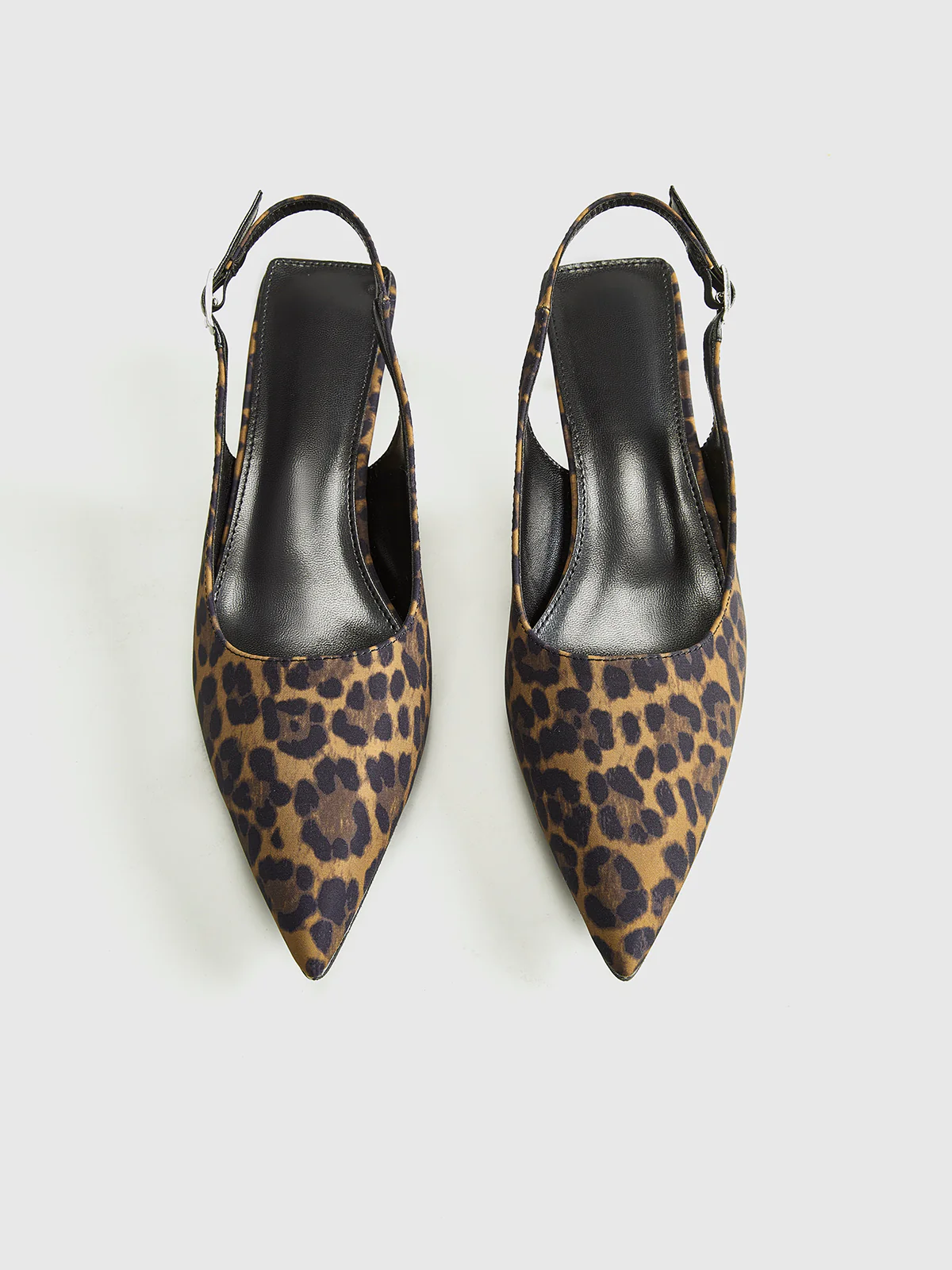 Leopard Kitten Slingback Pumps - Image 3