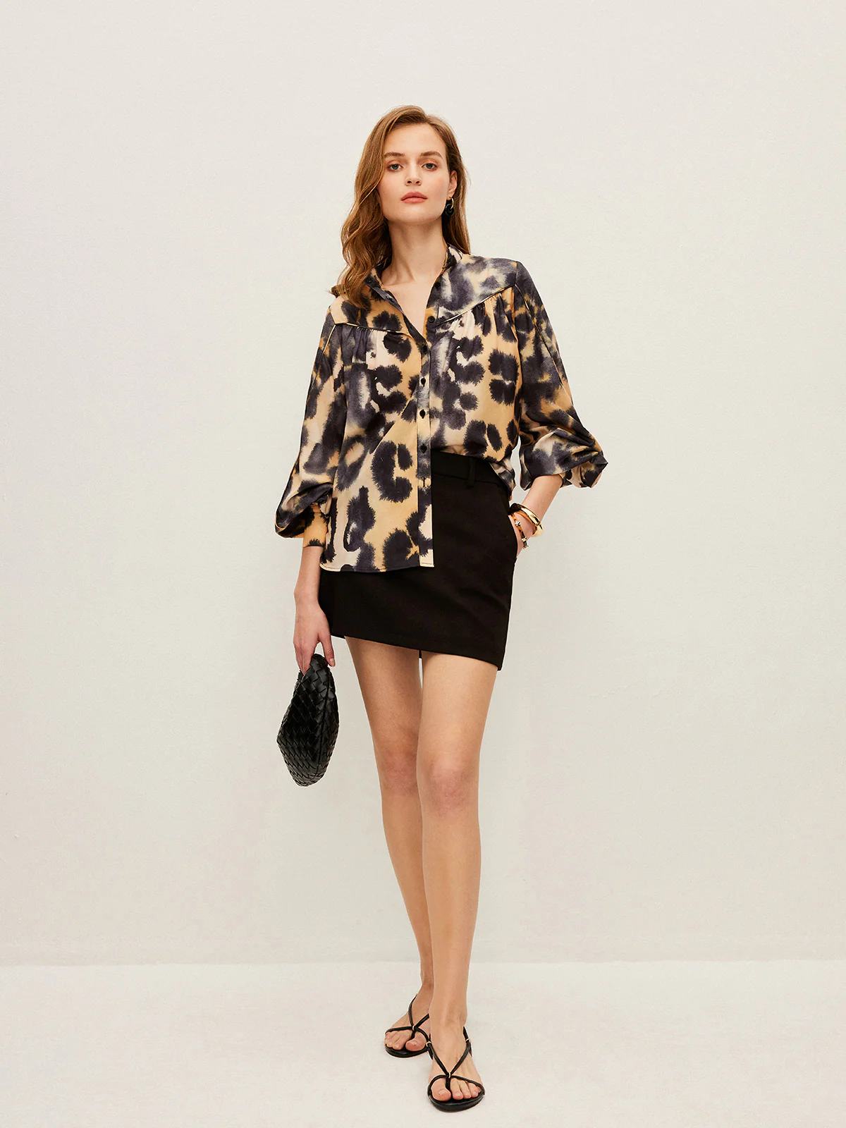 Leopard Print Button-Up Shirt - Image 4