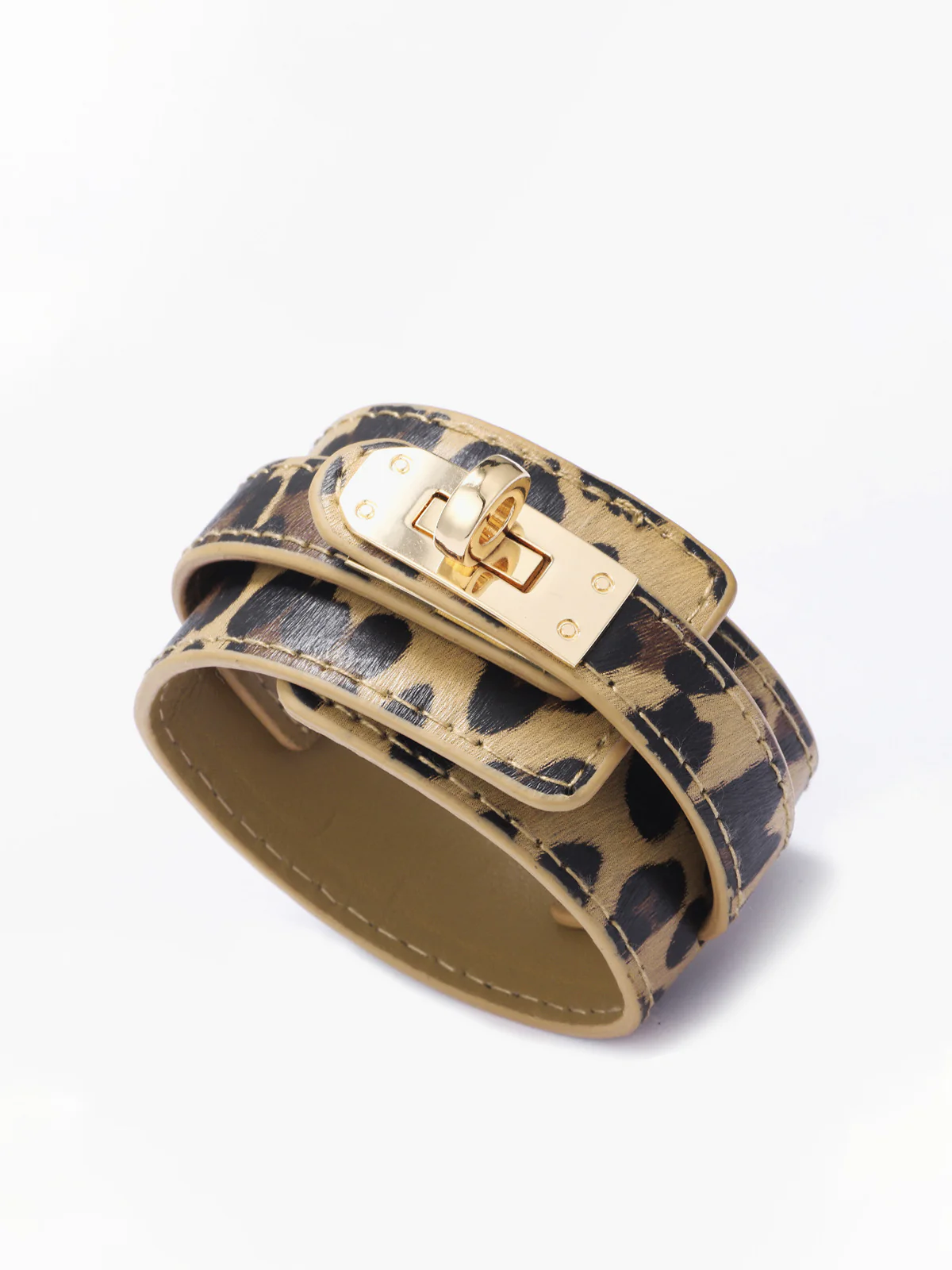 Leopard Print Leather Bracelet - Image 3