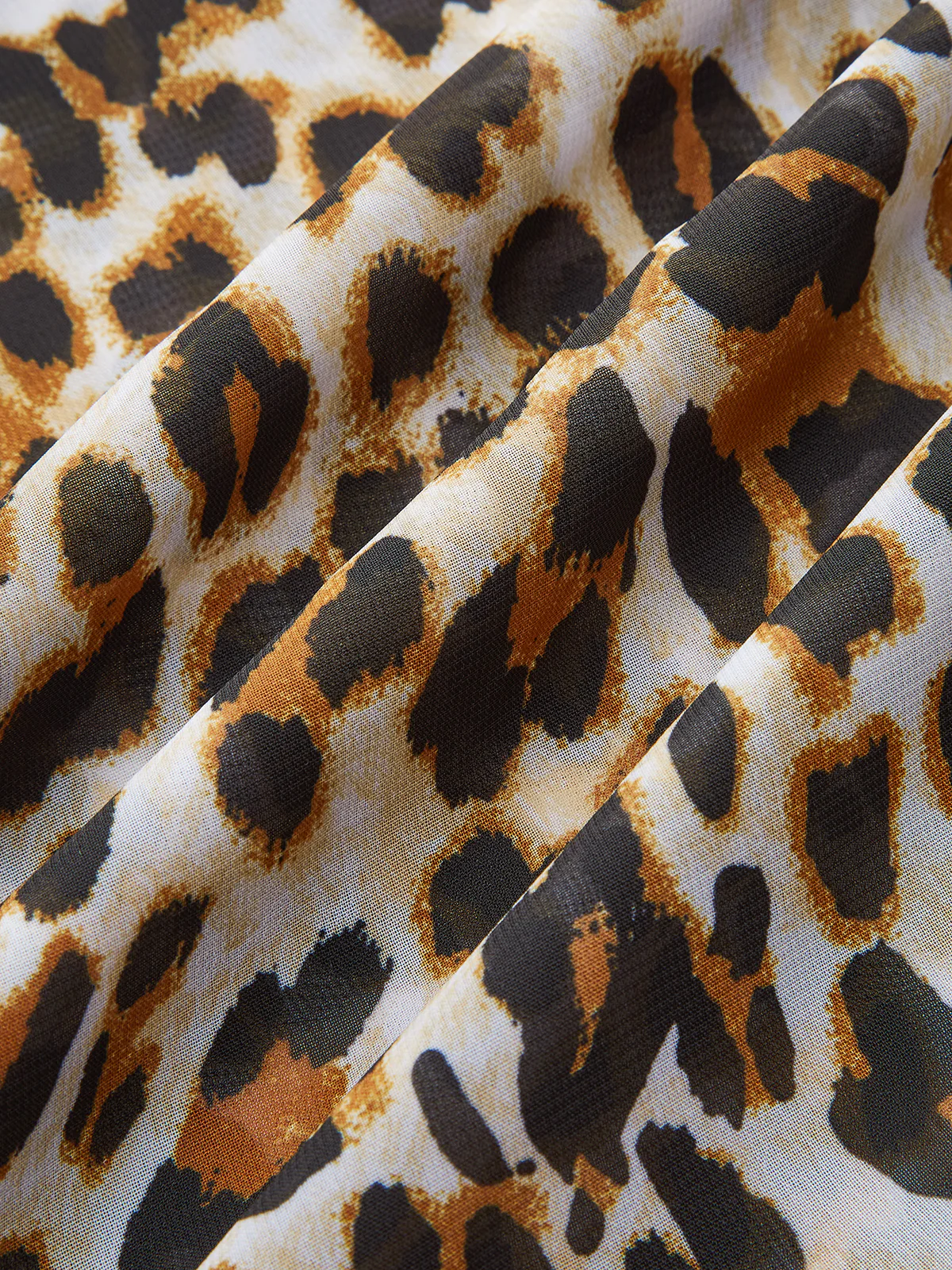 Leopard Print Sheer Sarong Cover-Up - Image 4