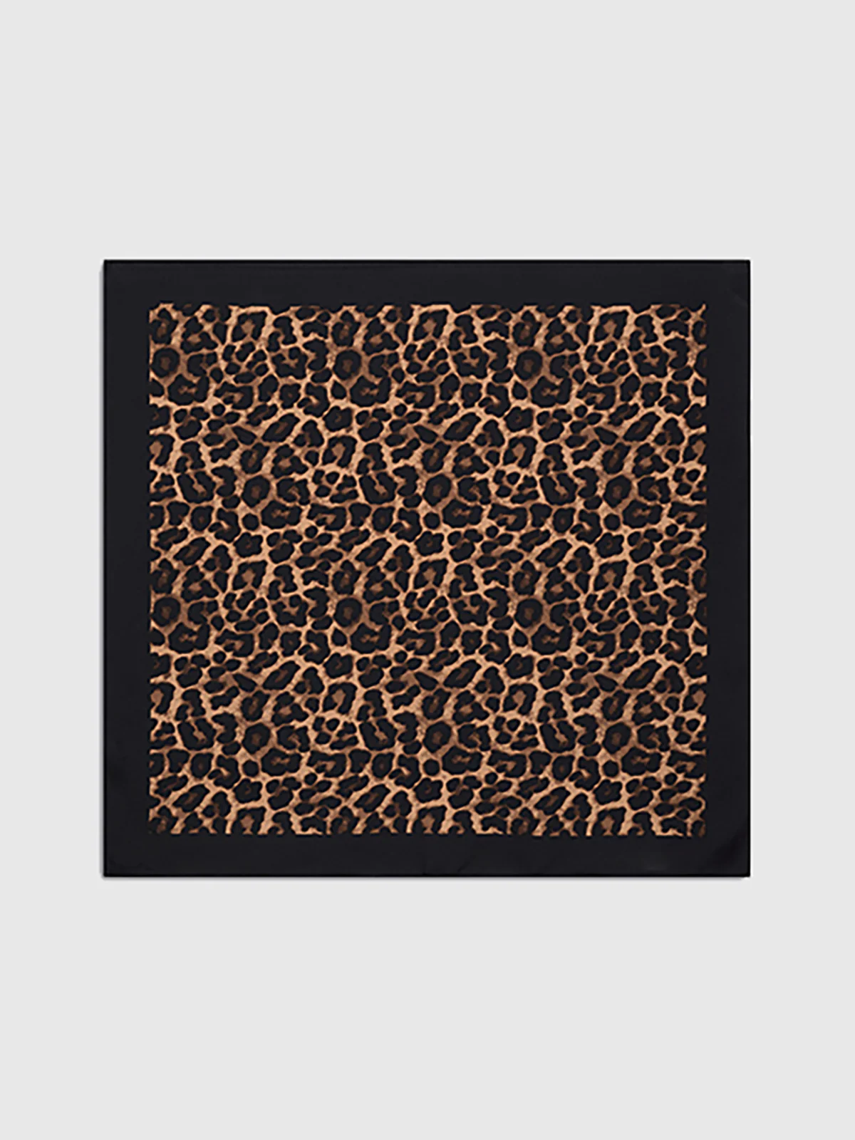 Leopard Print Square Scarf - Image 4