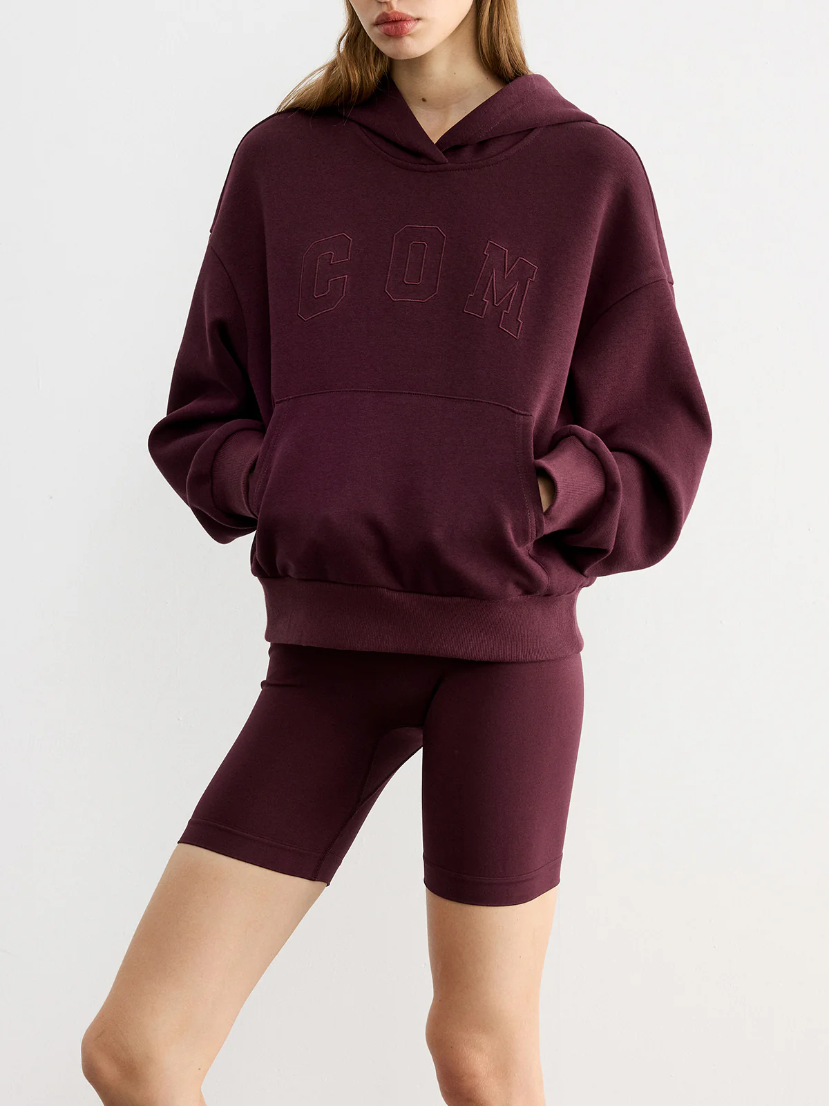 Letter Embroidered Loose Hoodie - Image 2